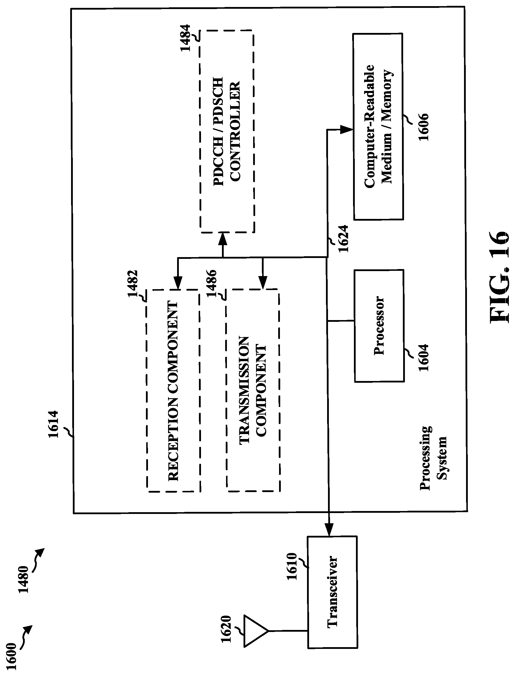 Patent US12317274 Figure 16 – Physical downlink shared channel including part of a downlink control information
