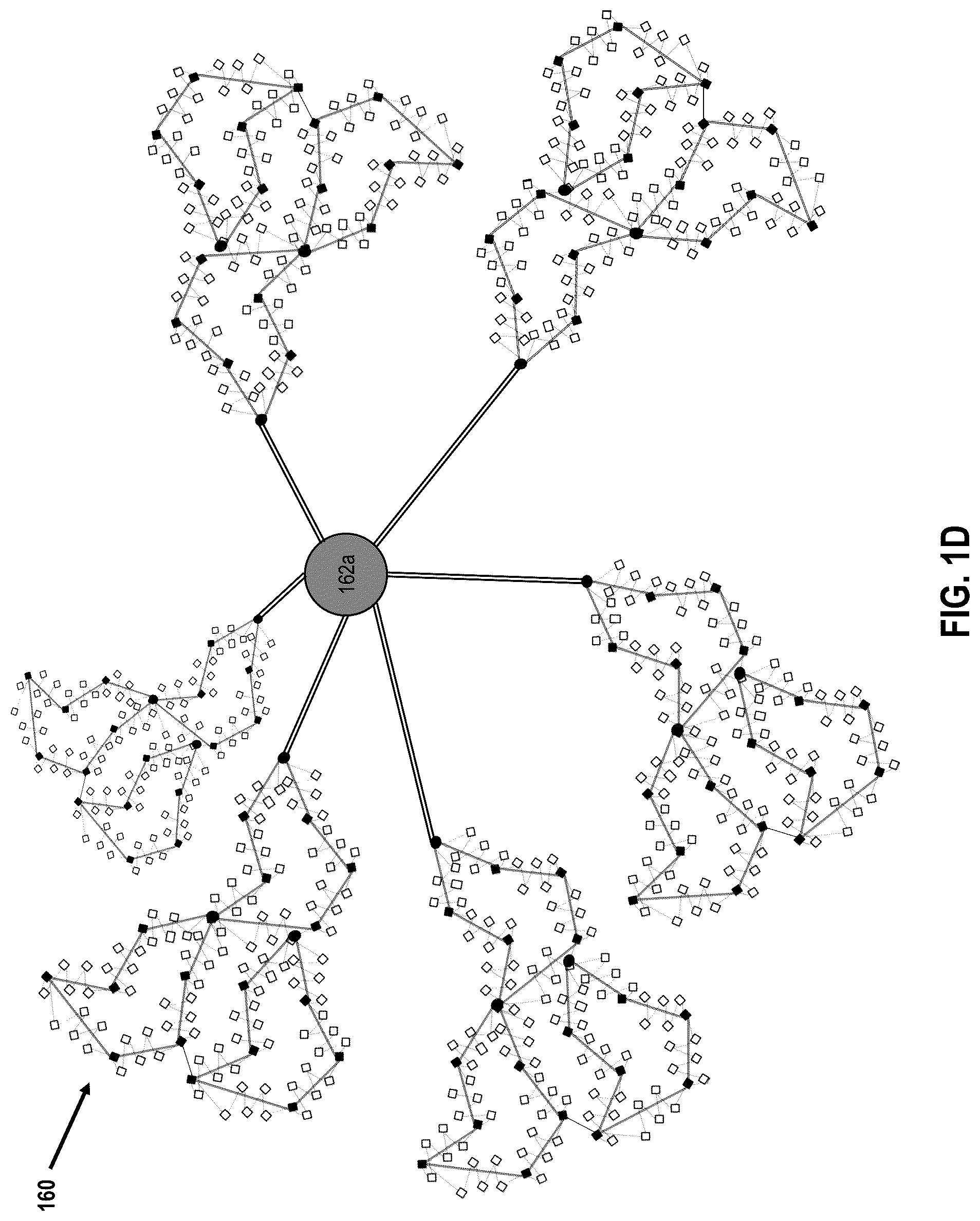 Patent US12317353 Figure 4 – Mesh-based communication system architectures