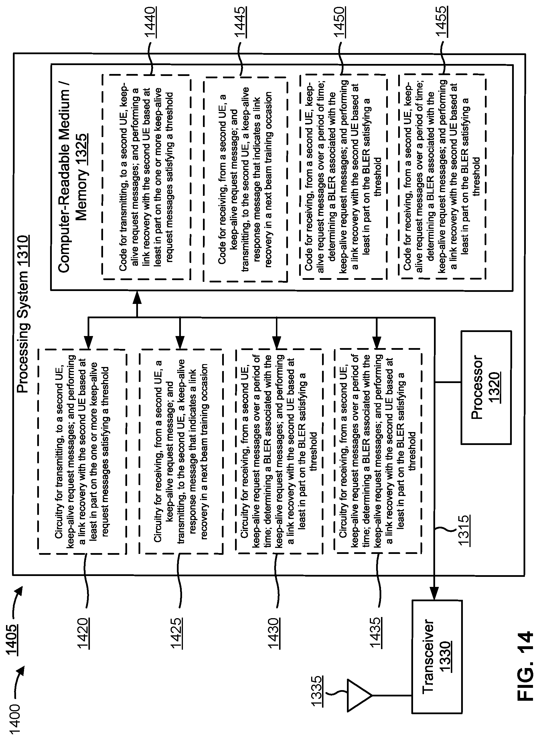 Patent US12317354 Figure 17 – Link recovery between sidelink user equipments based at least in part on keep-alive messages