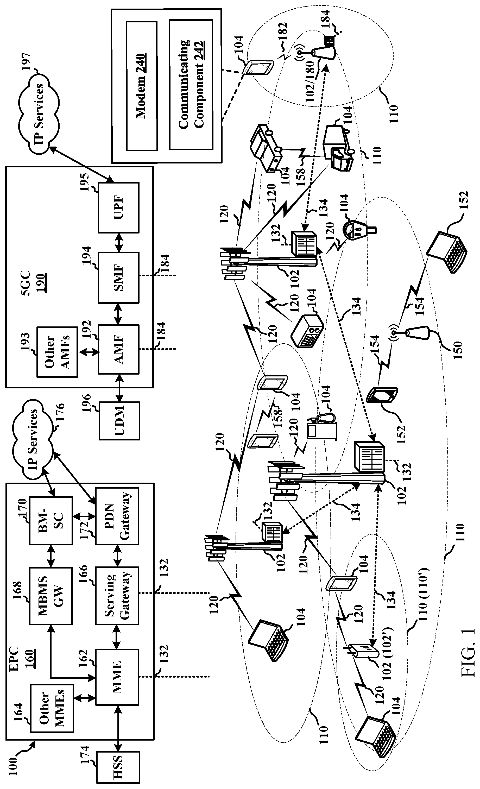 Patent US12317364 Figure 1 – Techniques for optimizing power consumption in wireless communication devices