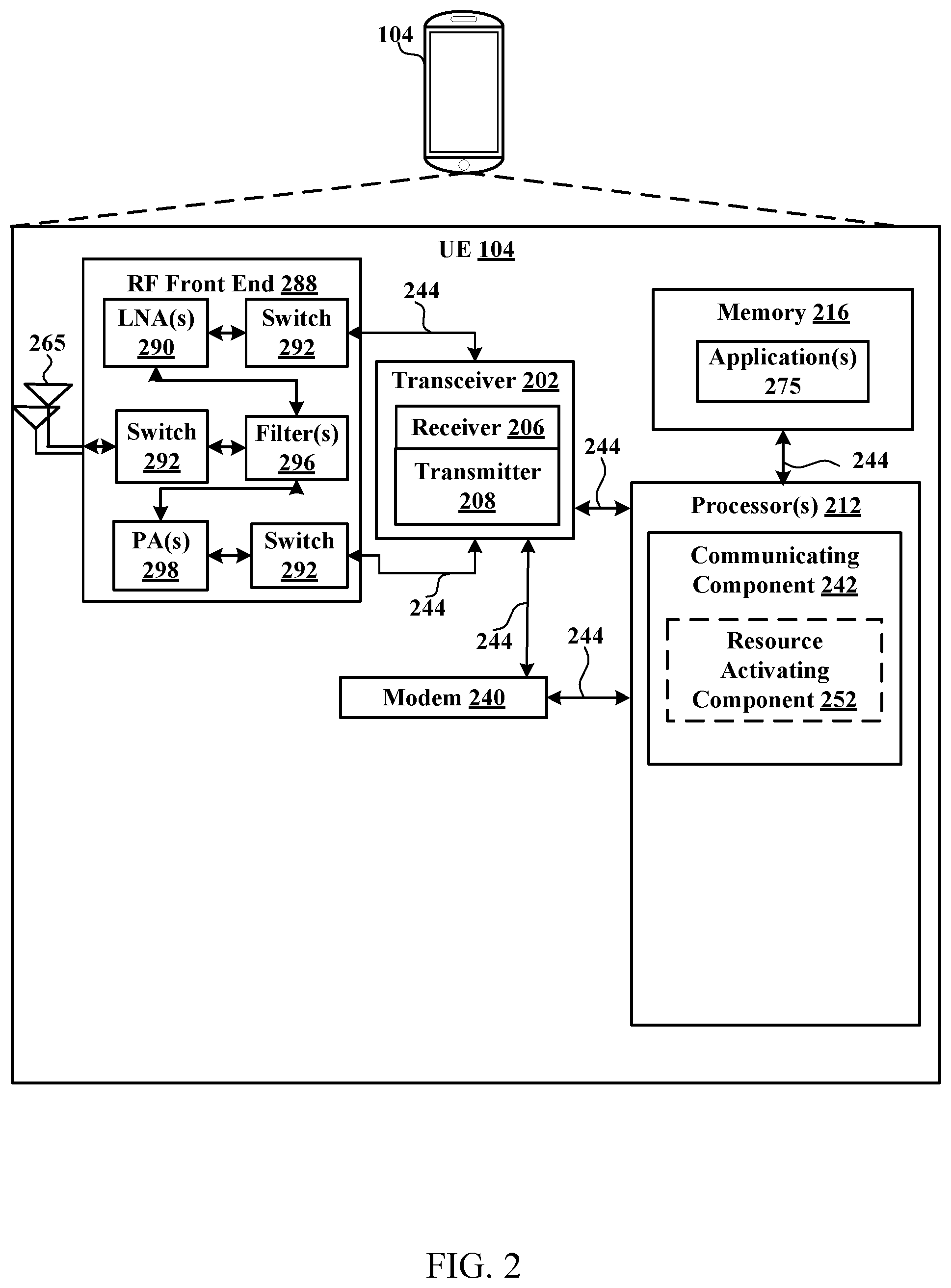 Patent US12317364 Figure 2 – Techniques for optimizing power consumption in wireless communication devices