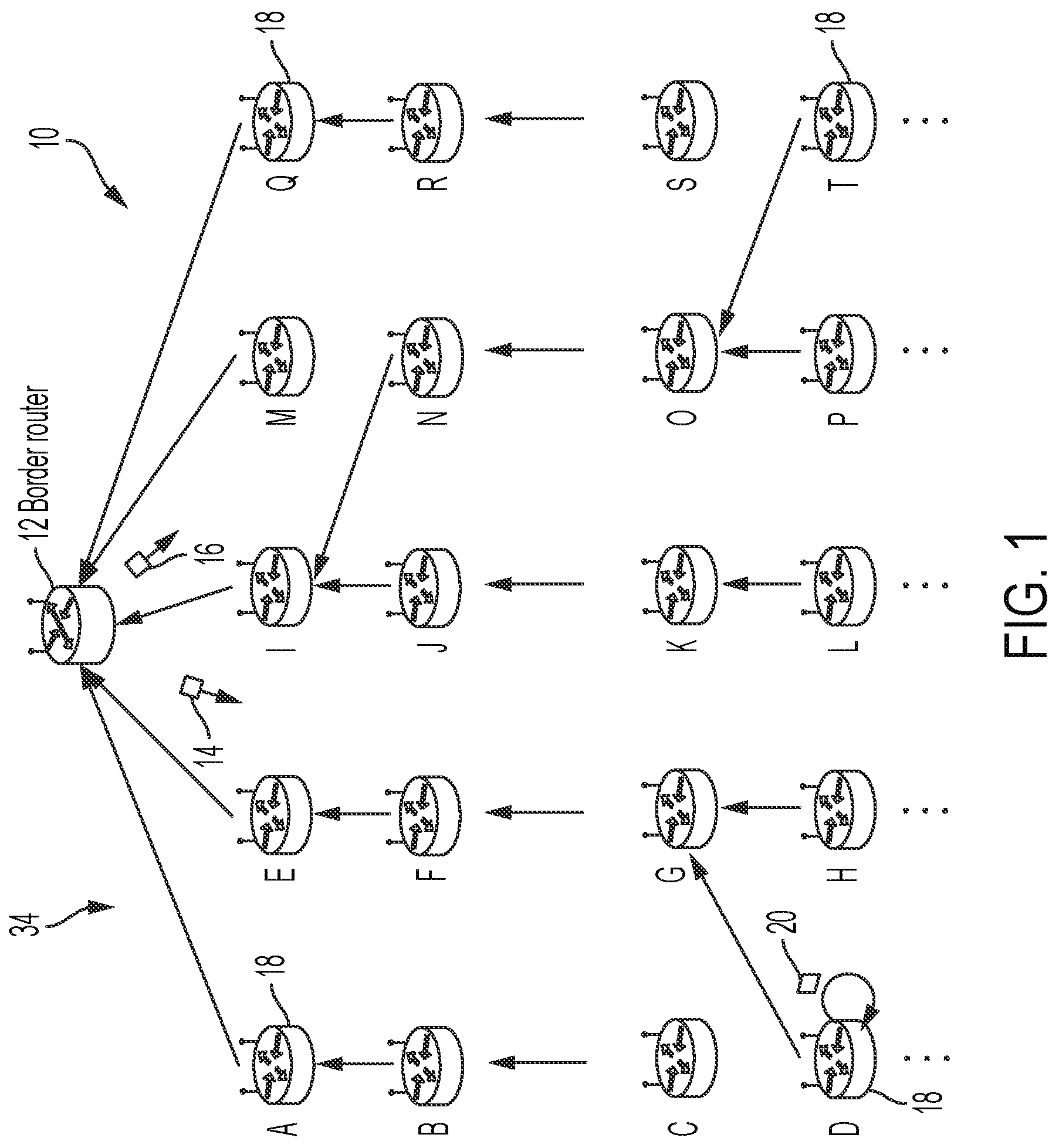 Patent US12317375 Figure 1 – Dynamic compression context in a wireless data network based on applying generic network context and device-specific context to a rule template