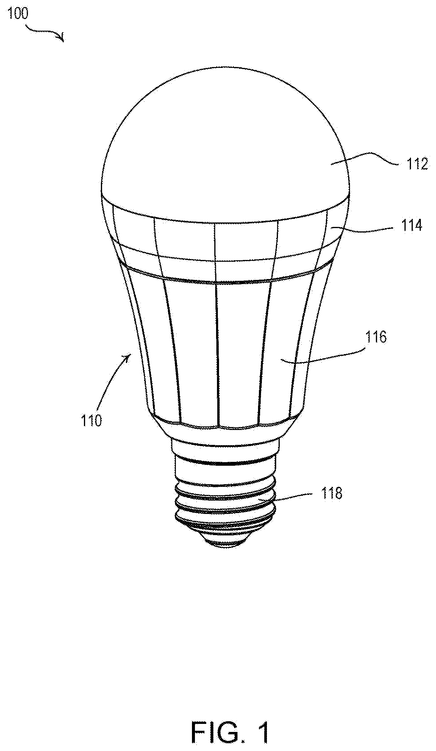Patent US12317384 Figure 1 – Controllable lighting device