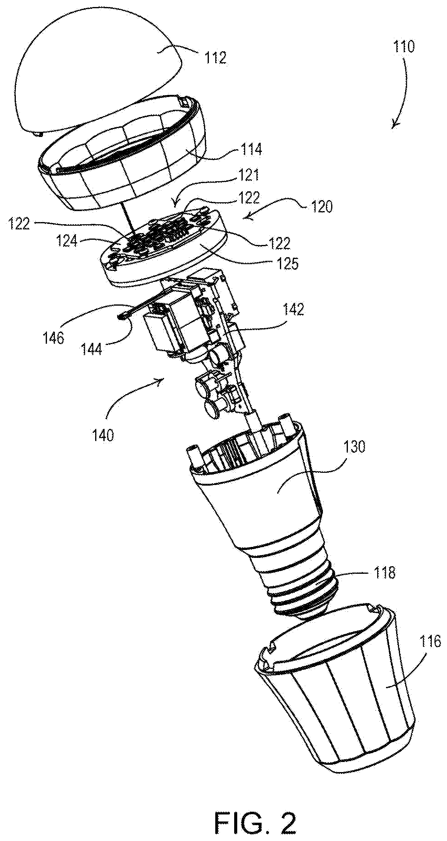 Patent US12317384 Figure 2 – Controllable lighting device