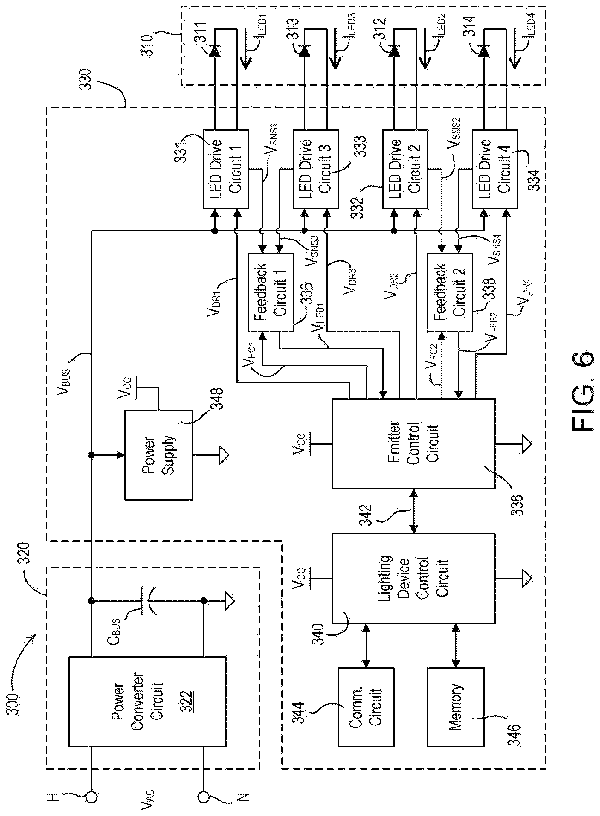 Patent US12317384 Figure 5 – Controllable lighting device