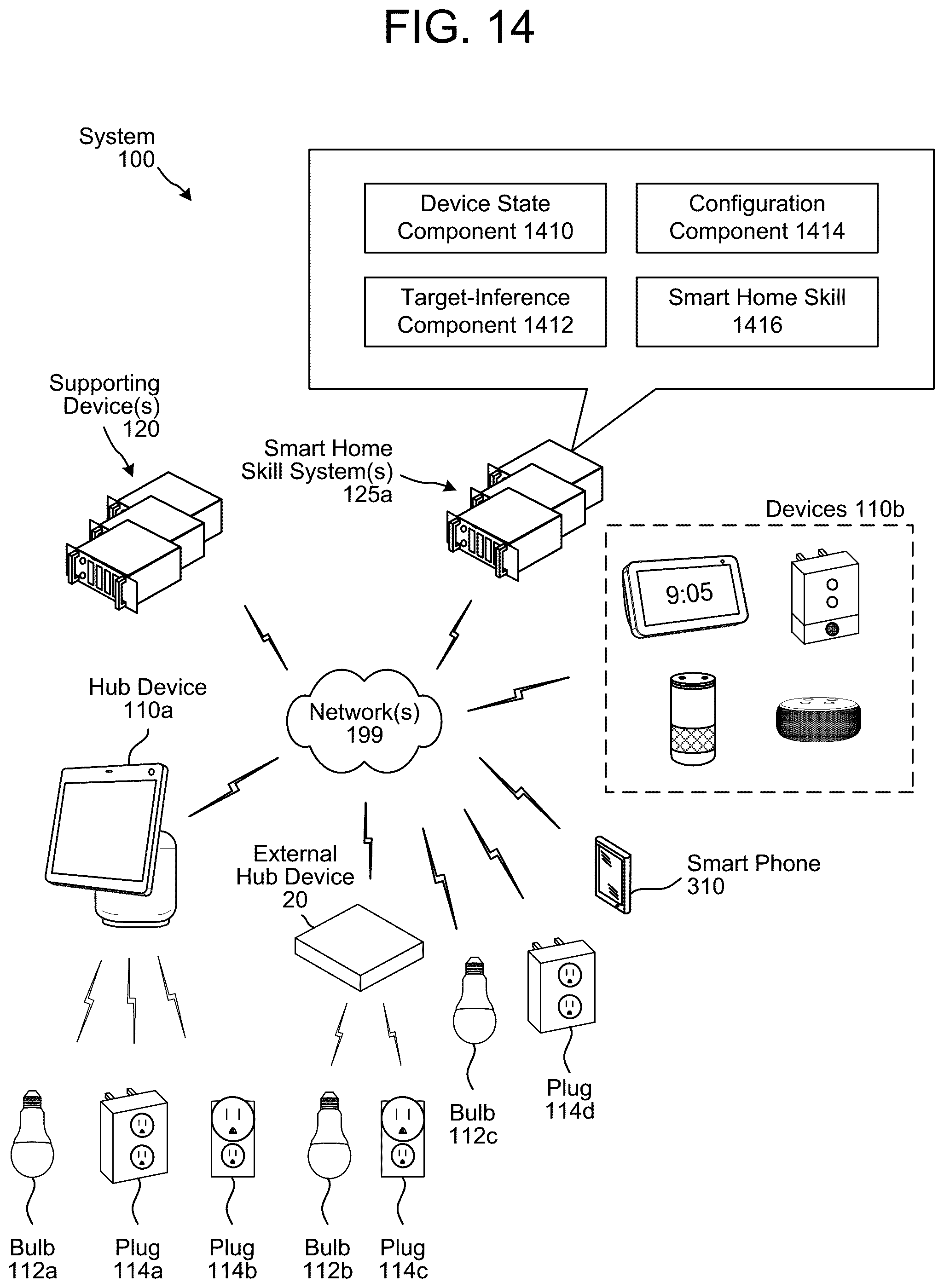 Patent US12317388 Figure 16 – Accessory control using smart speakers