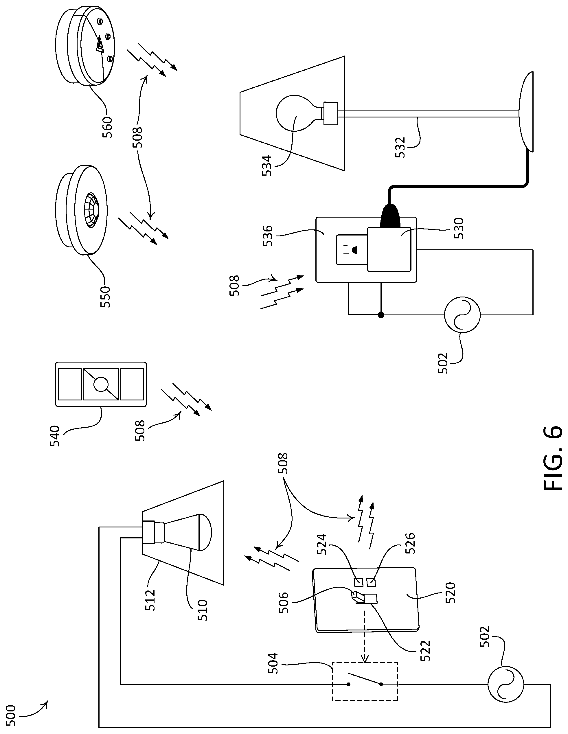 Patent US12317390 Figure 7 – Faceplate remote control device for use in a load control system