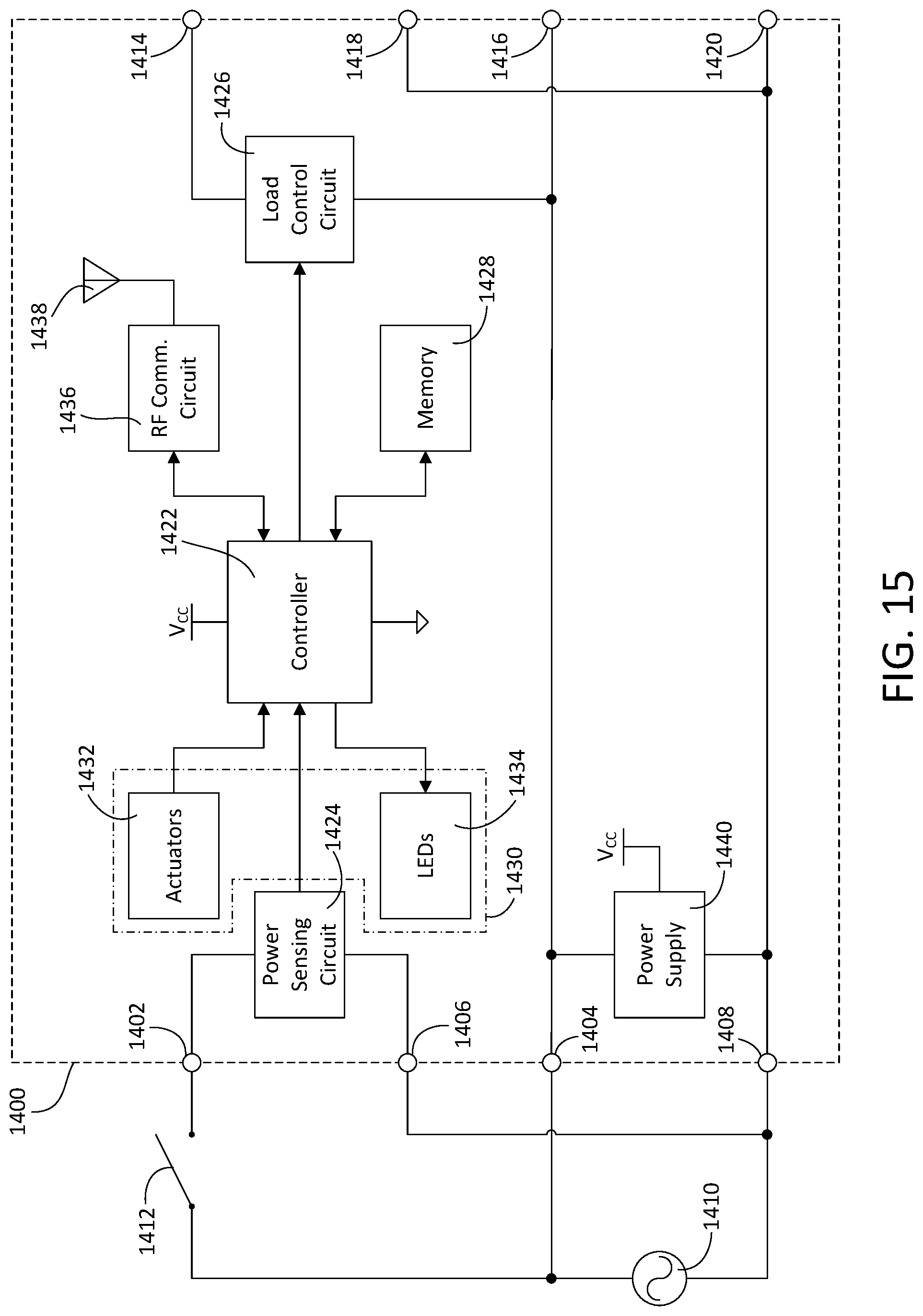 Patent US12317394 Figure 11 – State change devices for switched electrical receptacles
