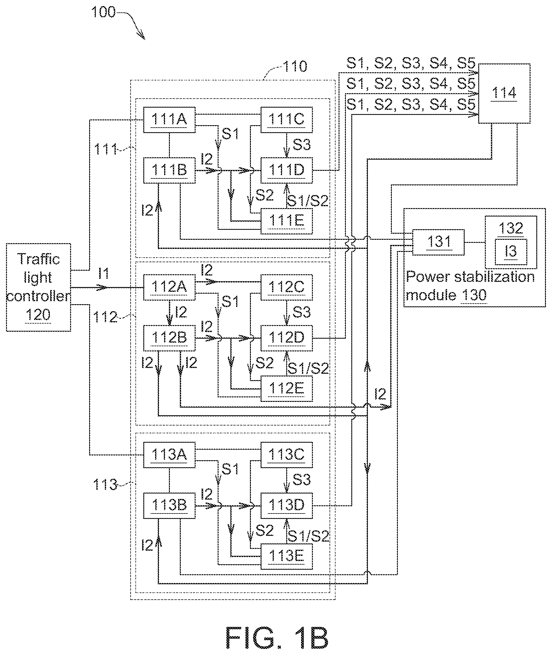 Patent US12317395 Figure 2 – Traffic signal lamp, traffic signal system and lamp-state detection method using the same