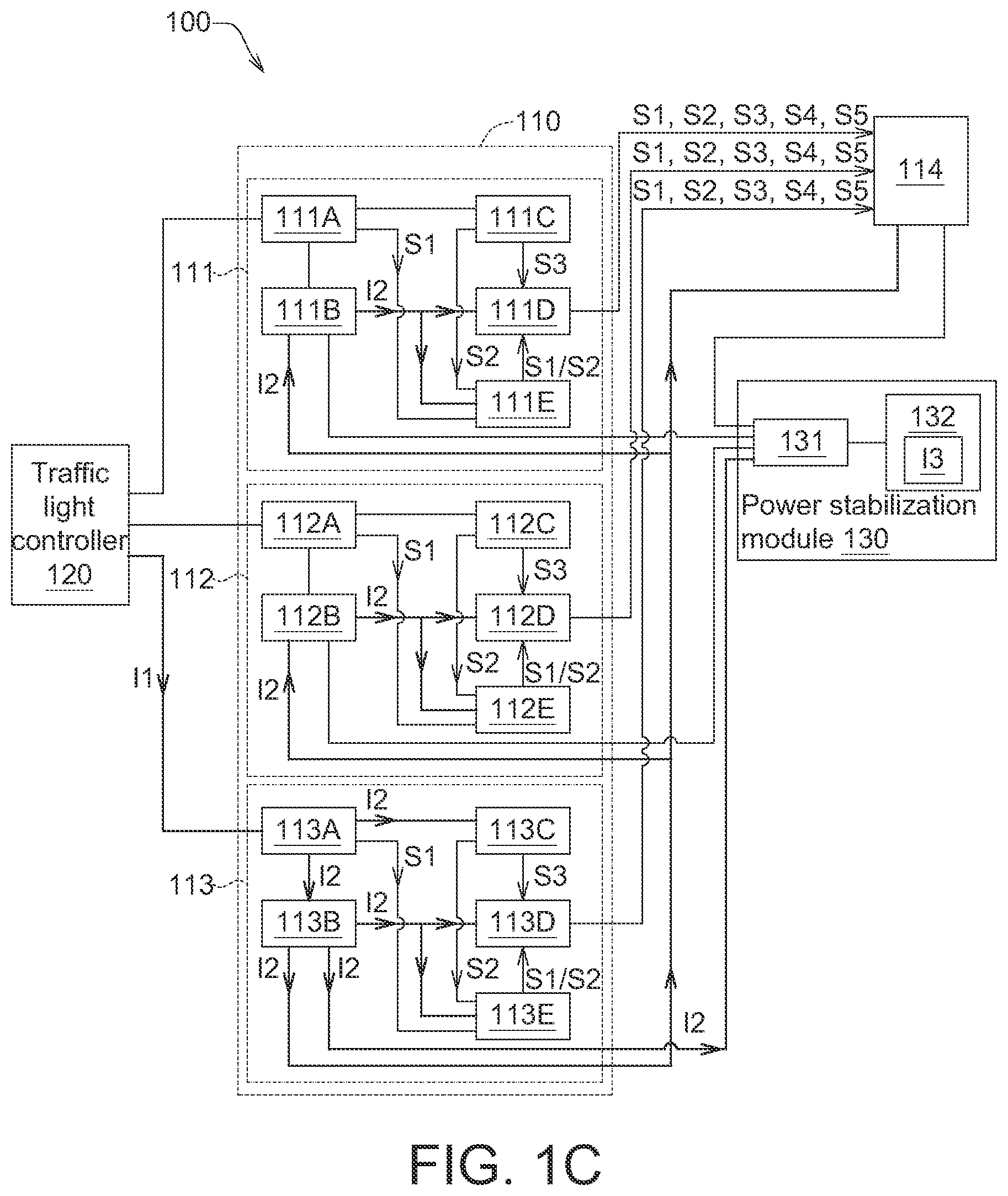 Patent US12317395 Figure 3 – Traffic signal lamp, traffic signal system and lamp-state detection method using the same