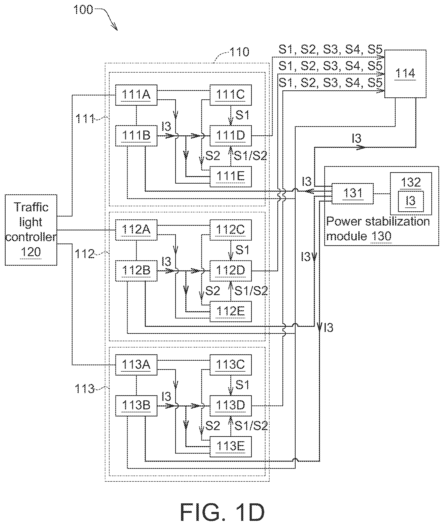 Patent US12317395 Figure 4 – Traffic signal lamp, traffic signal system and lamp-state detection method using the same