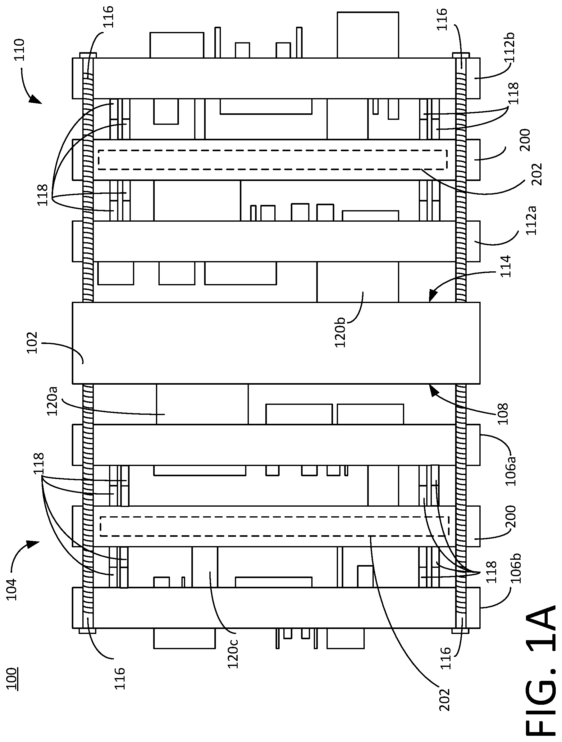 Patent US12317408 Figure 1 – Stack-PCB architecture with embedded vapor chamber