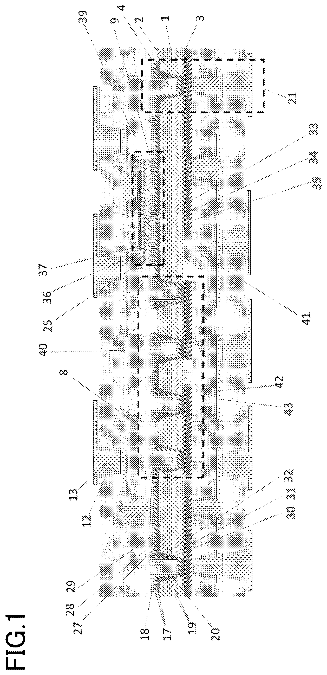 Patent US12317411 — Glass core wiring substrate incorporating high-frequency filter, high-frequency module using the same, and method of manufacturing glass core wiring substrate incorporating high-frequency filter — Figure 1