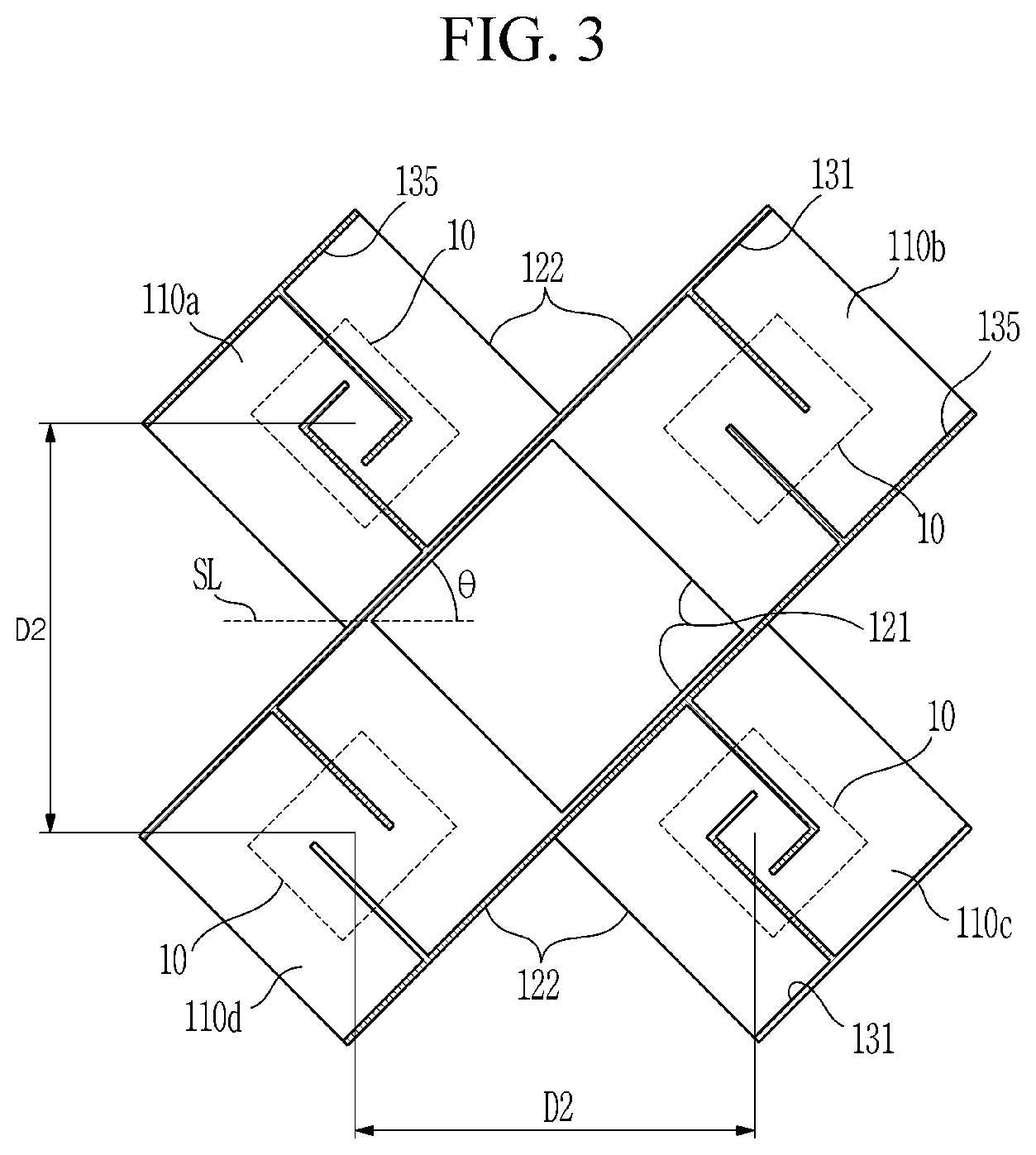 Patent US12317415 Figure 3 – Stretchable substrate and method of controlling device spacing using the same