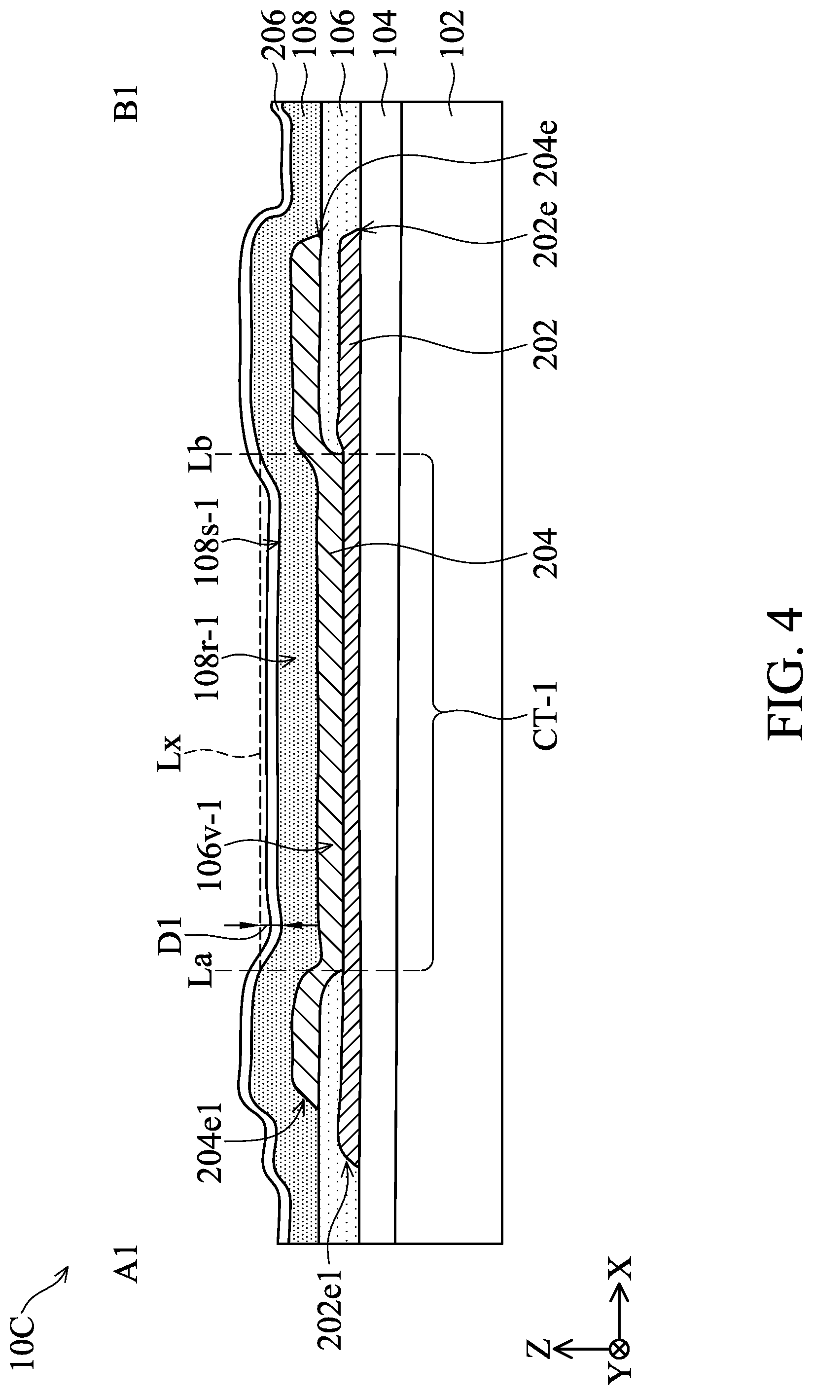 Patent US12317417 Figure 4 – Connection structure and electronic device