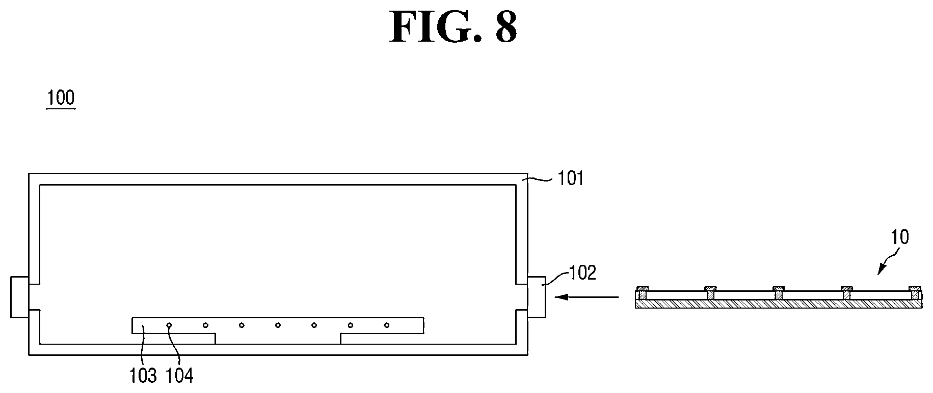 Patent US12317419 Figure 8 – Apparatus for temperature measurement and method of processing substrate