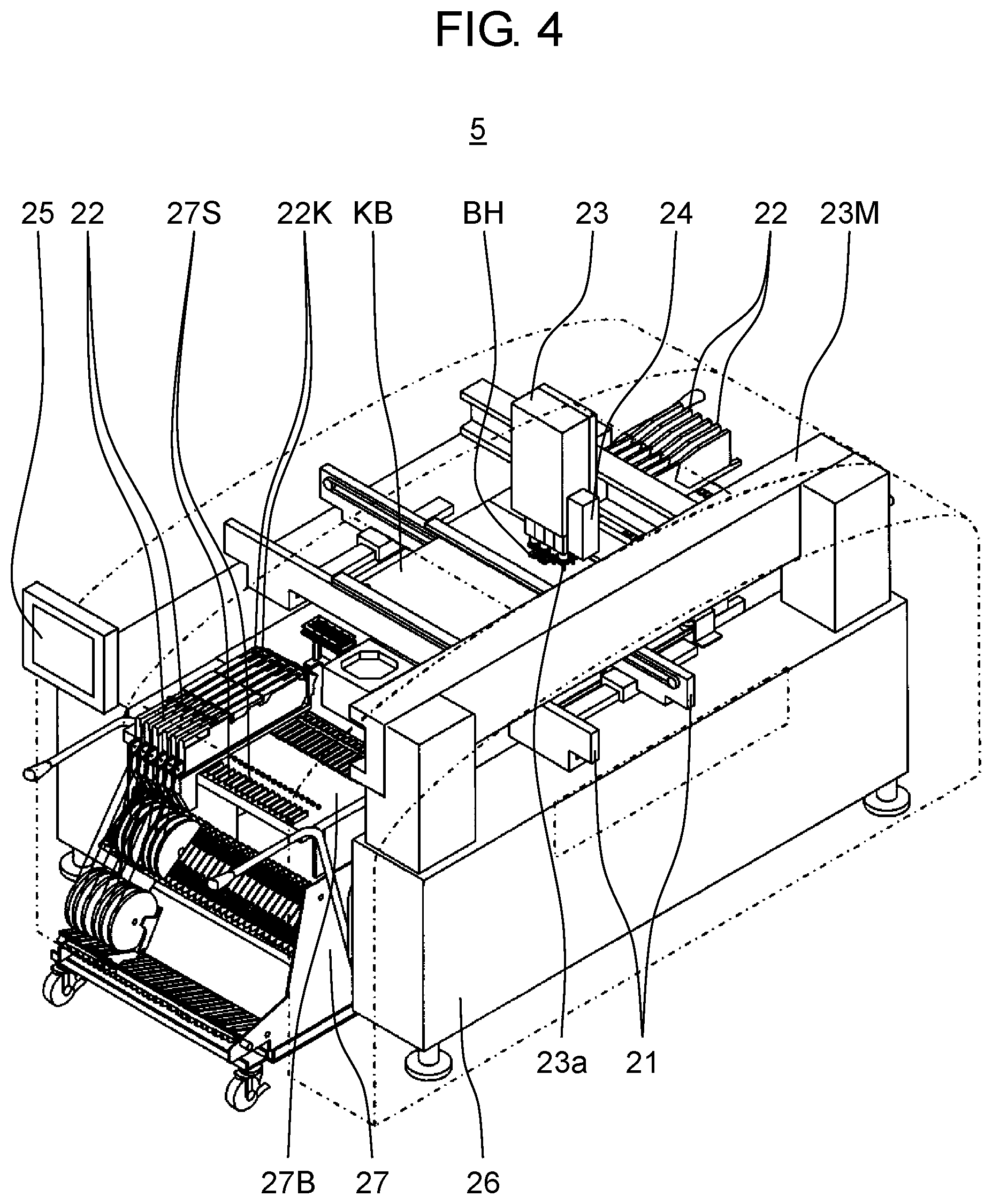 Patent US12317422 Figure 4 – Component mounting system