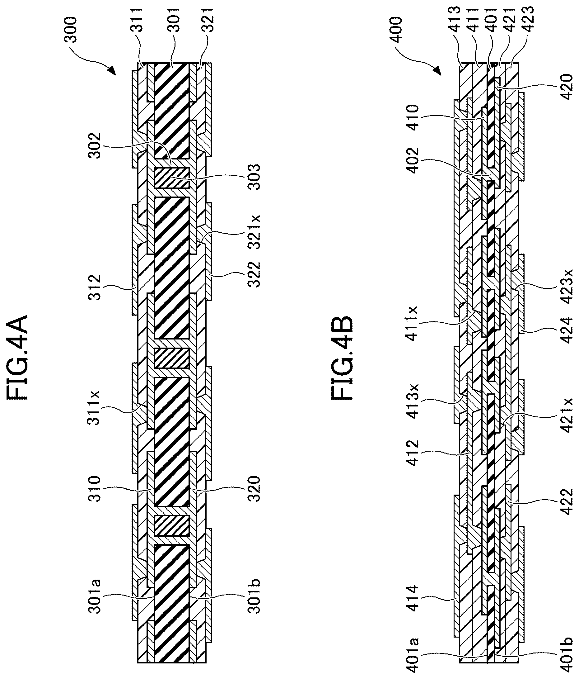 Patent US12317426 Figure 4 – Laminated wiring board