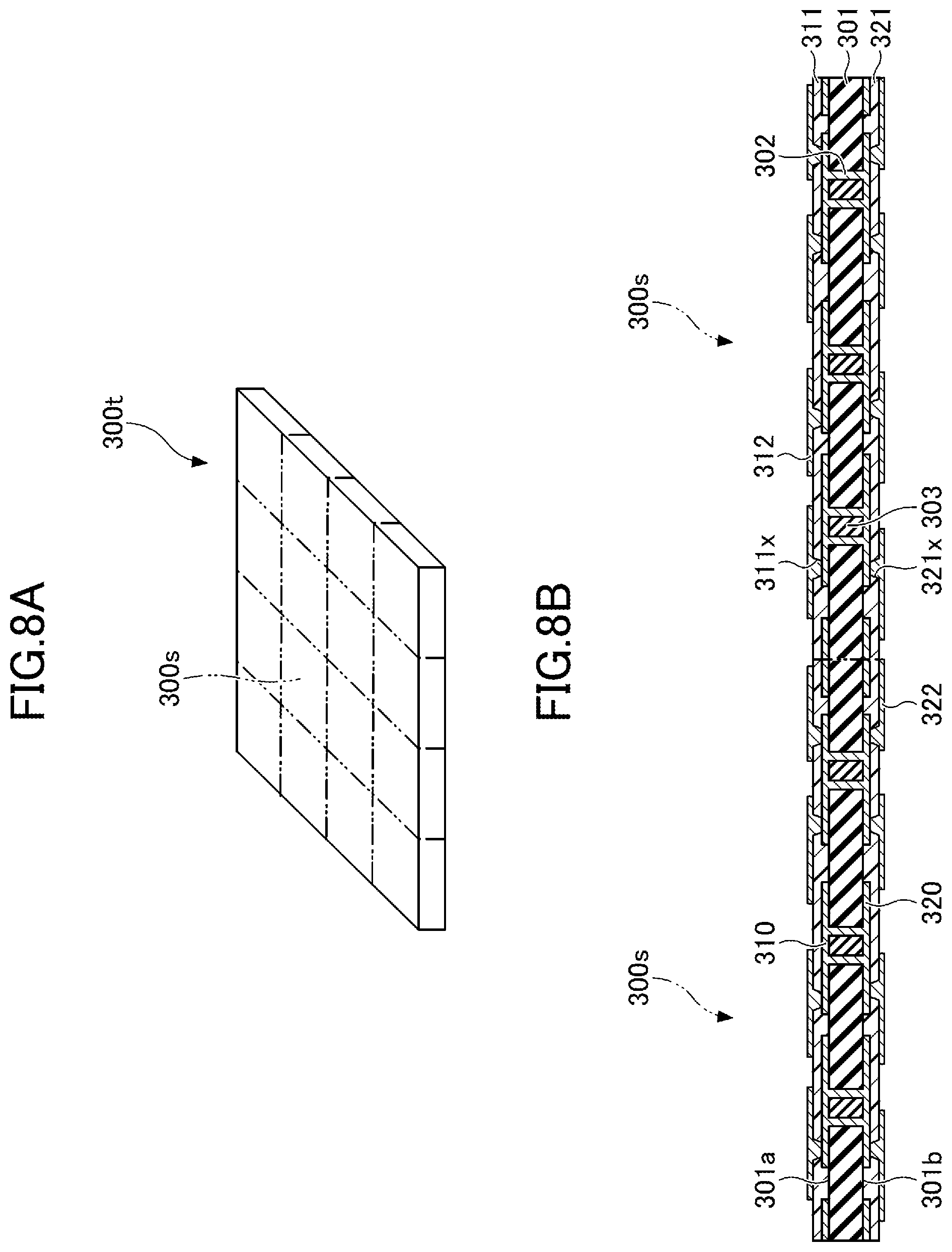 Patent US12317426 Figure 8 – Laminated wiring board