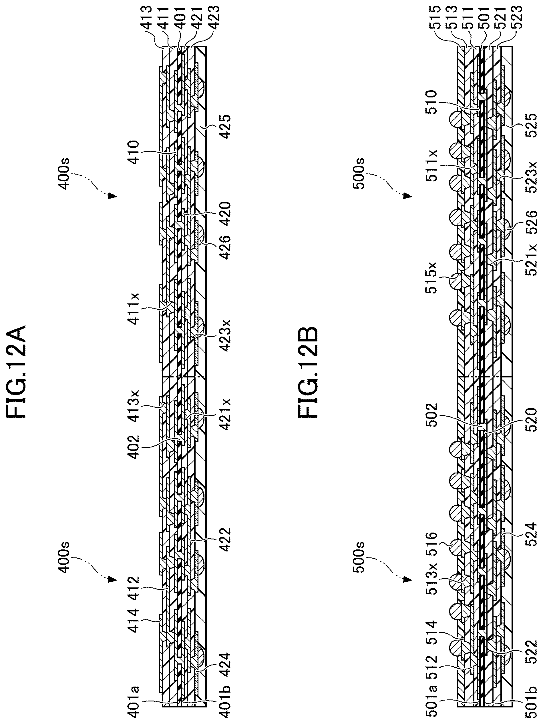 Patent US12317426 Figure 12 – Laminated wiring board