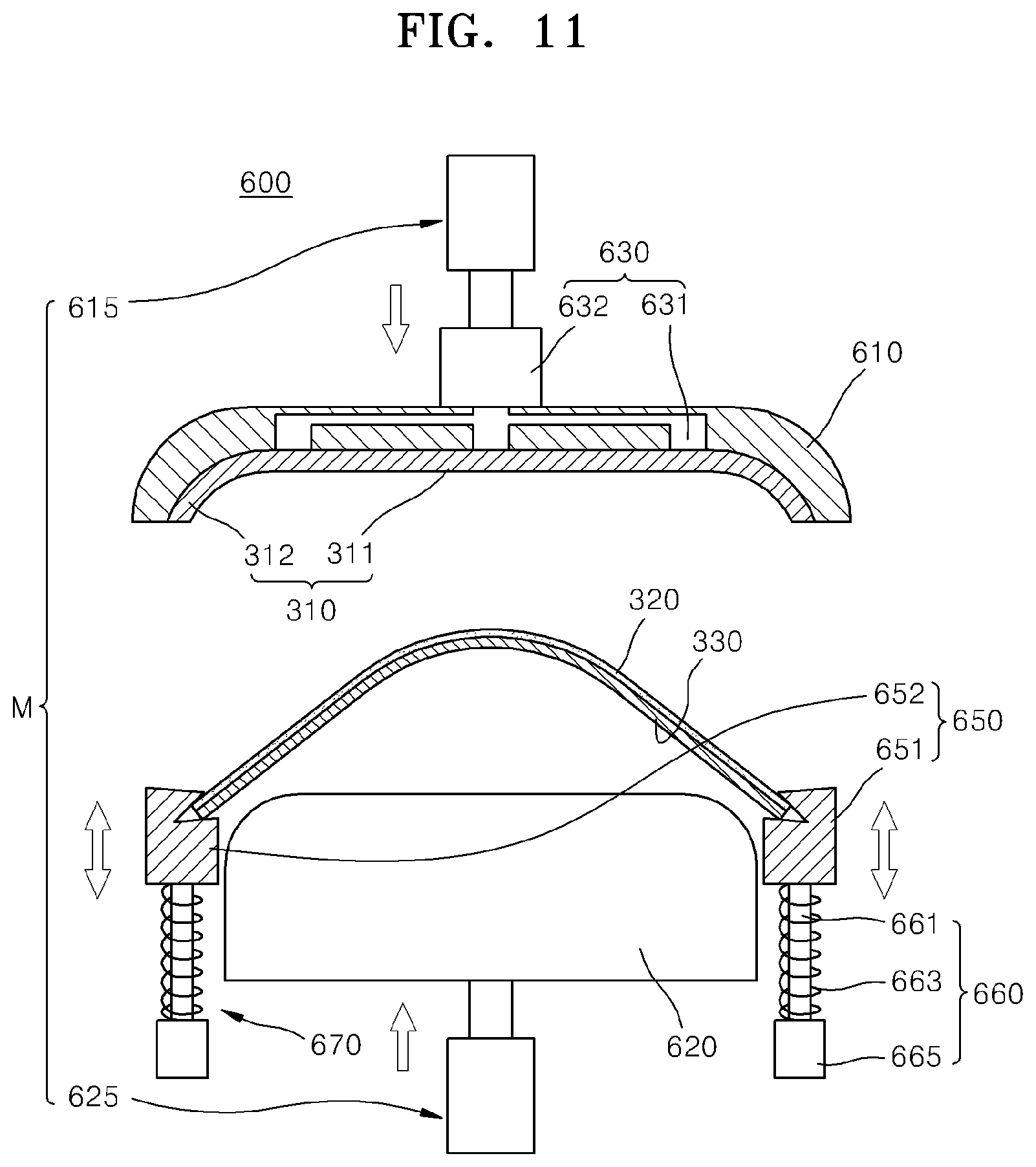 Patent US12317428 Figure 11 – Display device, and method and apparatus for manufacturing the same