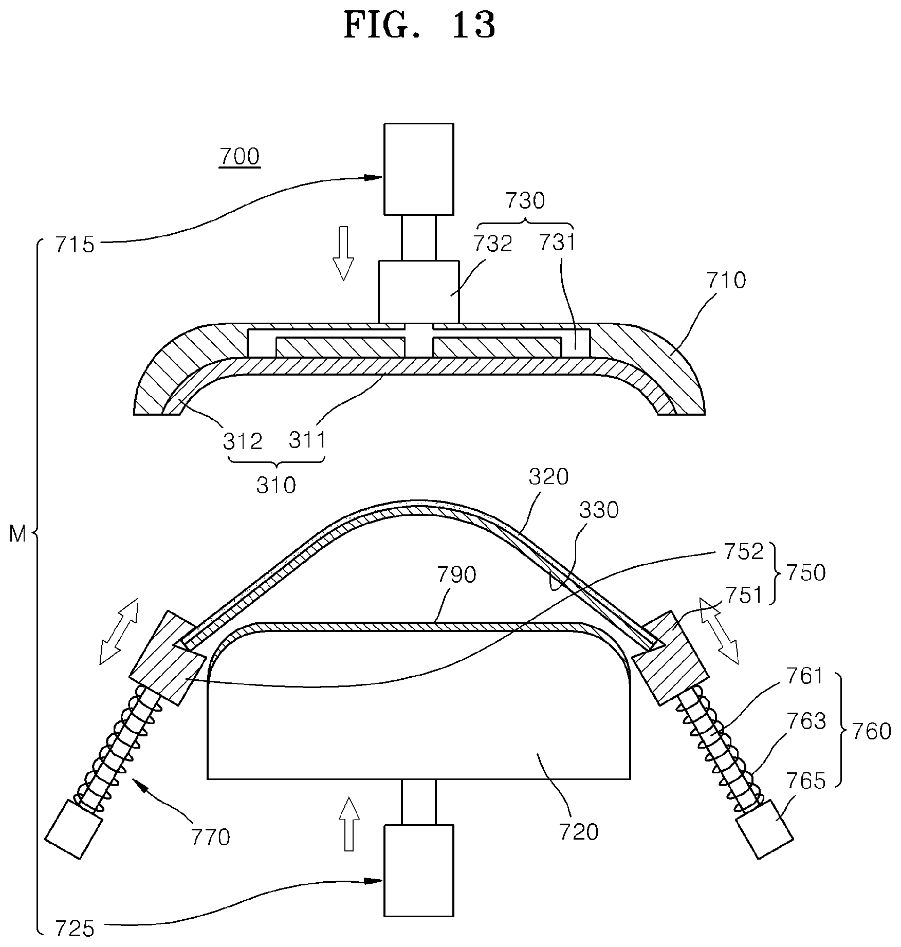 Patent US12317428 Figure 13 – Display device, and method and apparatus for manufacturing the same