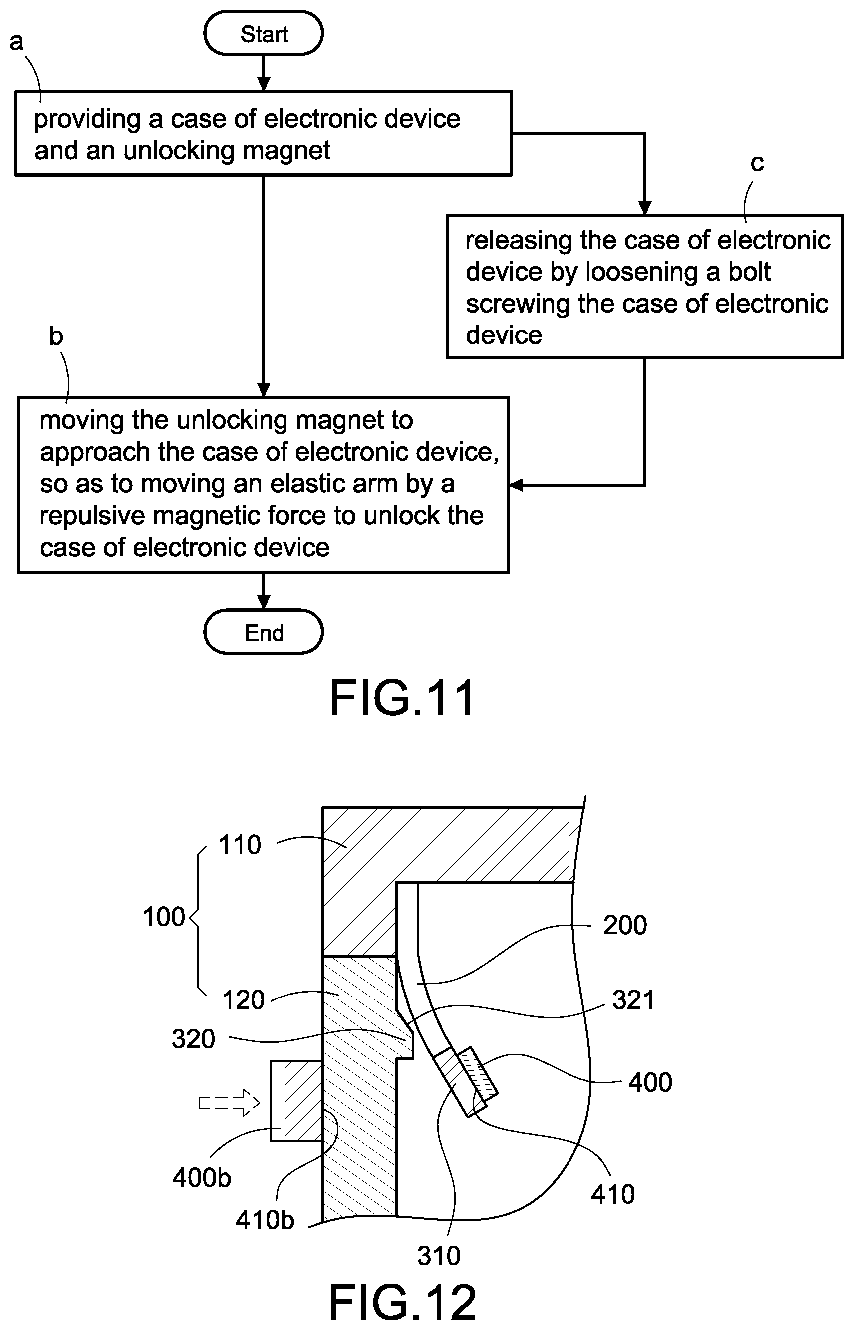 Patent US12317433 Figure 7 – Case of electronic device and unlocking method thereof