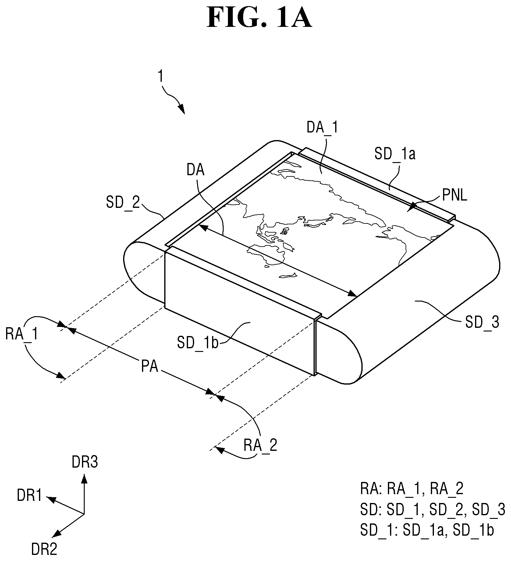 Patent US12317436 Figure 1 – Display device