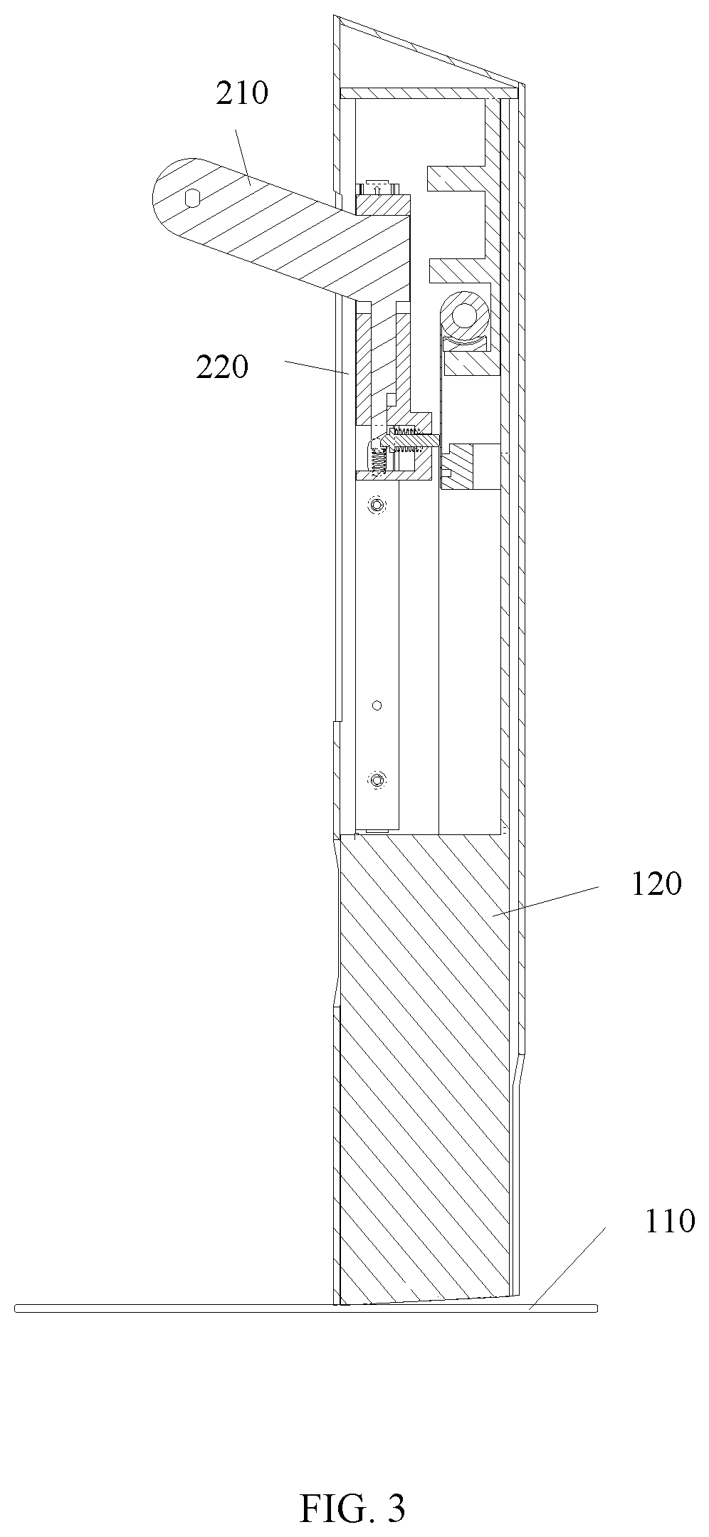 Patent US12317437 Figure 3 – Support device and electronic apparatus