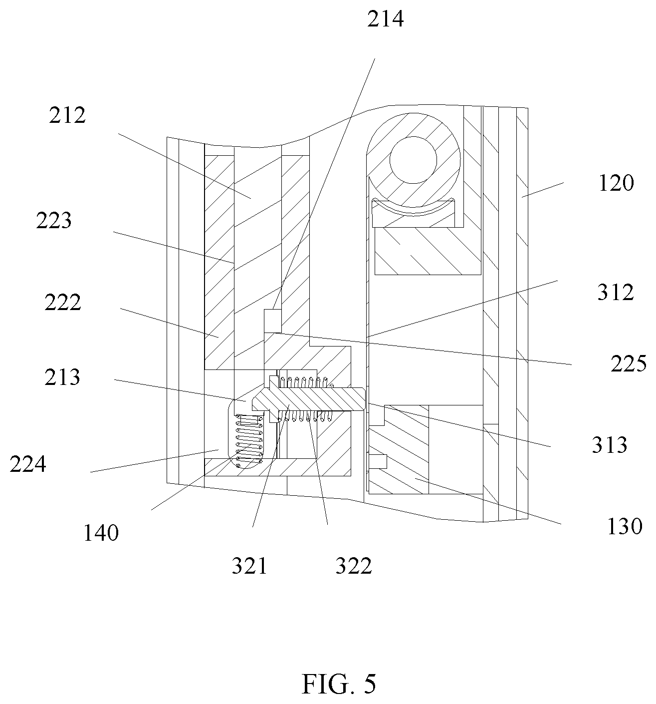Patent US12317437 Figure 5 – Support device and electronic apparatus