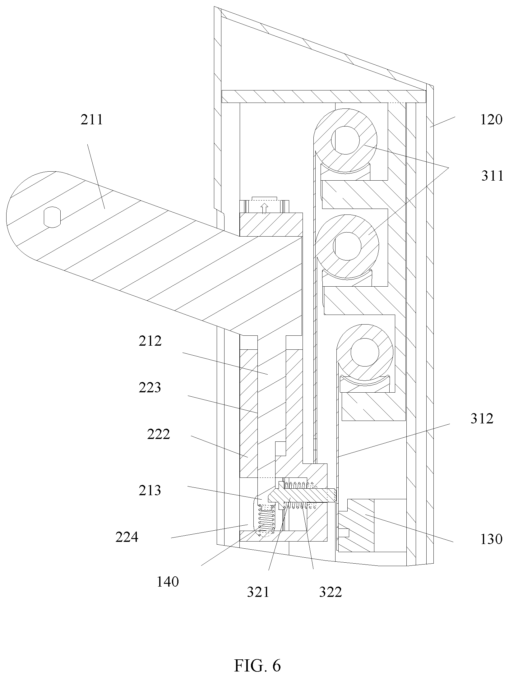 Patent US12317437 Figure 6 – Support device and electronic apparatus