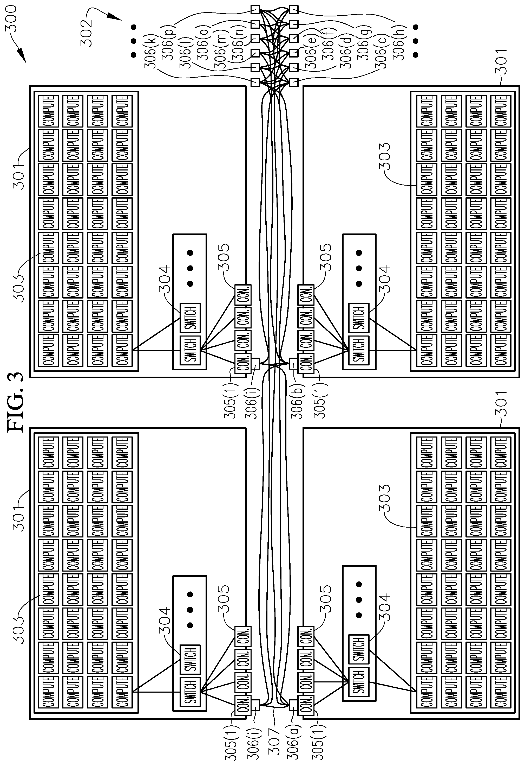 Patent US12317441 Figure 3 – Computer system and method of connecting rack-level devices
