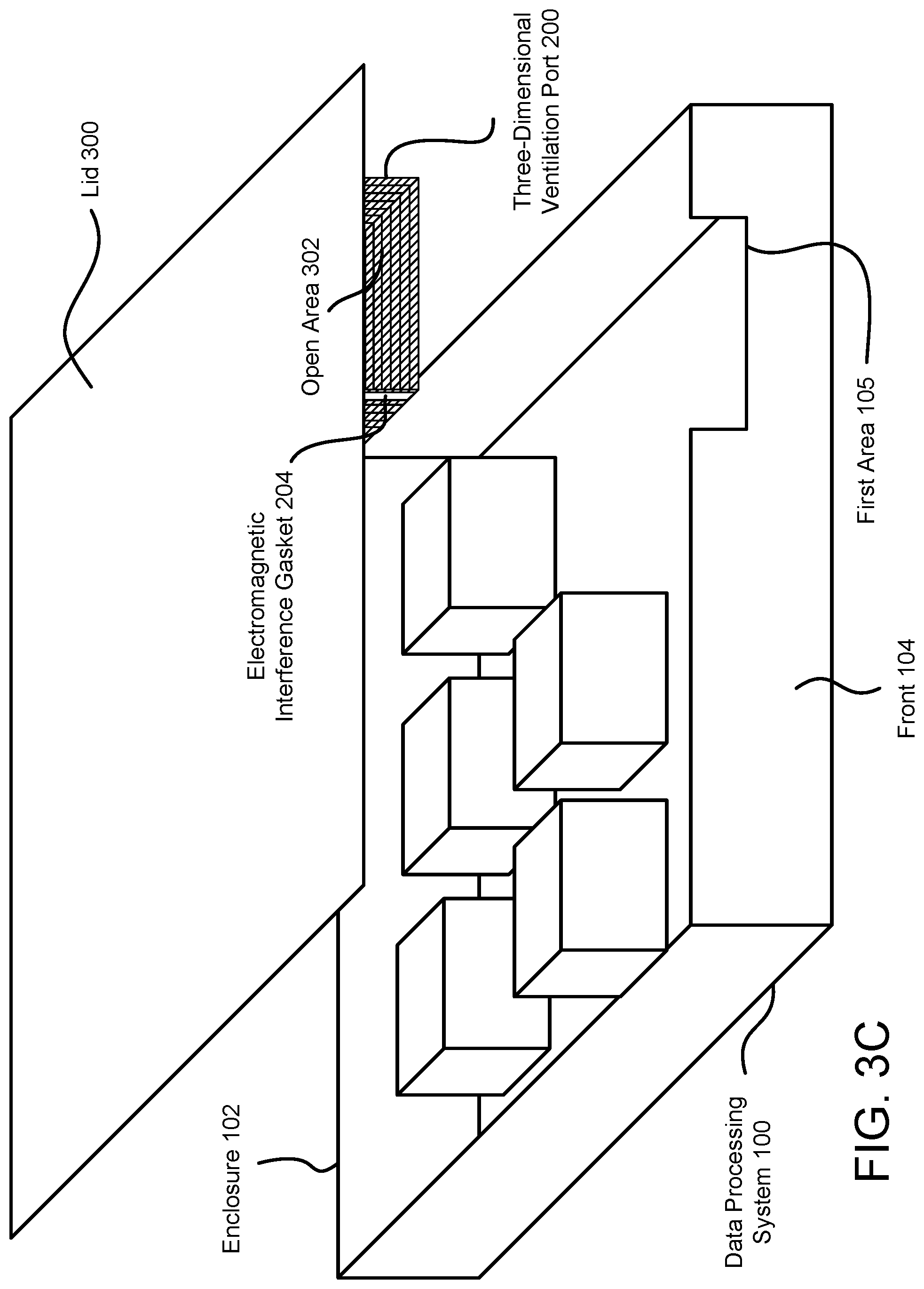 Patent US12317446 Figure 5 – System and method for improving rate of air flow through data processing systems