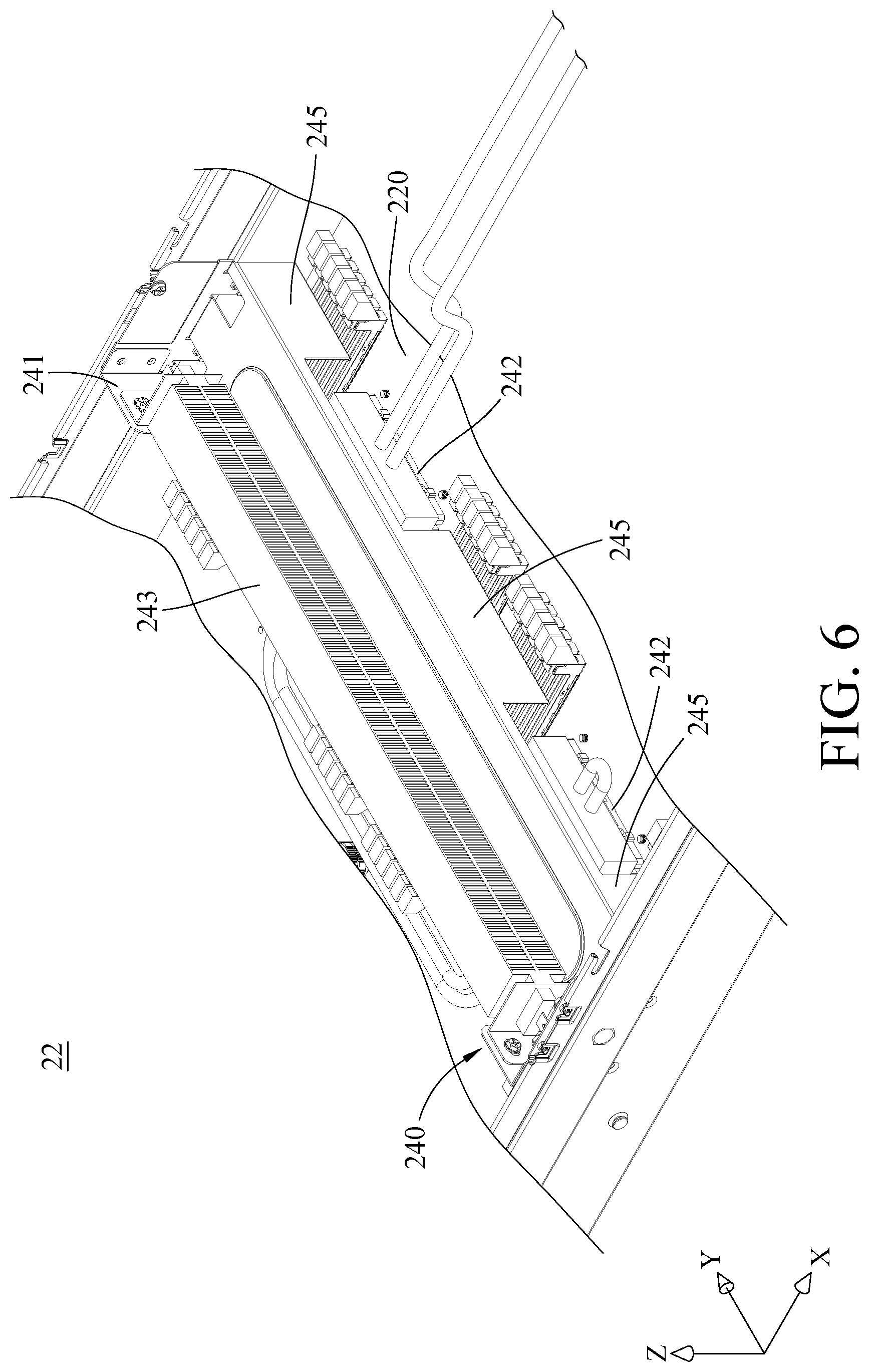 Patent US12317447 Figure 6 – Adjustable heat source simulation assembly, chassis heat dissipation detection device and cabinet heat dissipation detection device