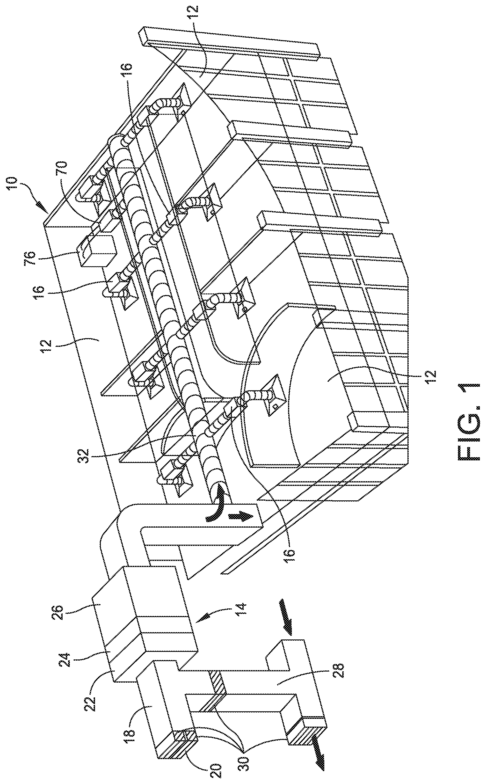Patent US12317455 Figure 1 – Information technology equipment cooling system and related methods