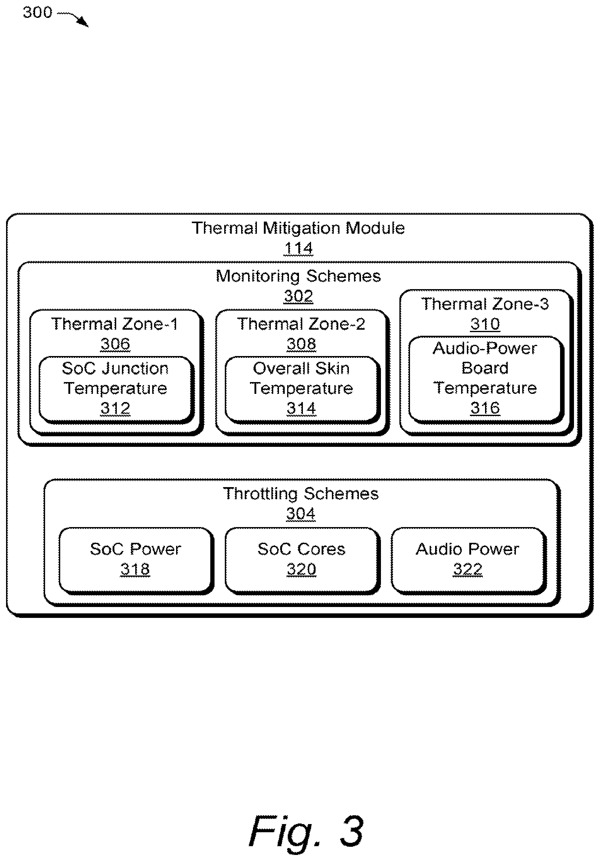Patent US12317460 Figure 3 – Thermal mitigation for an electronic speaker device and associated apparatuses and methods