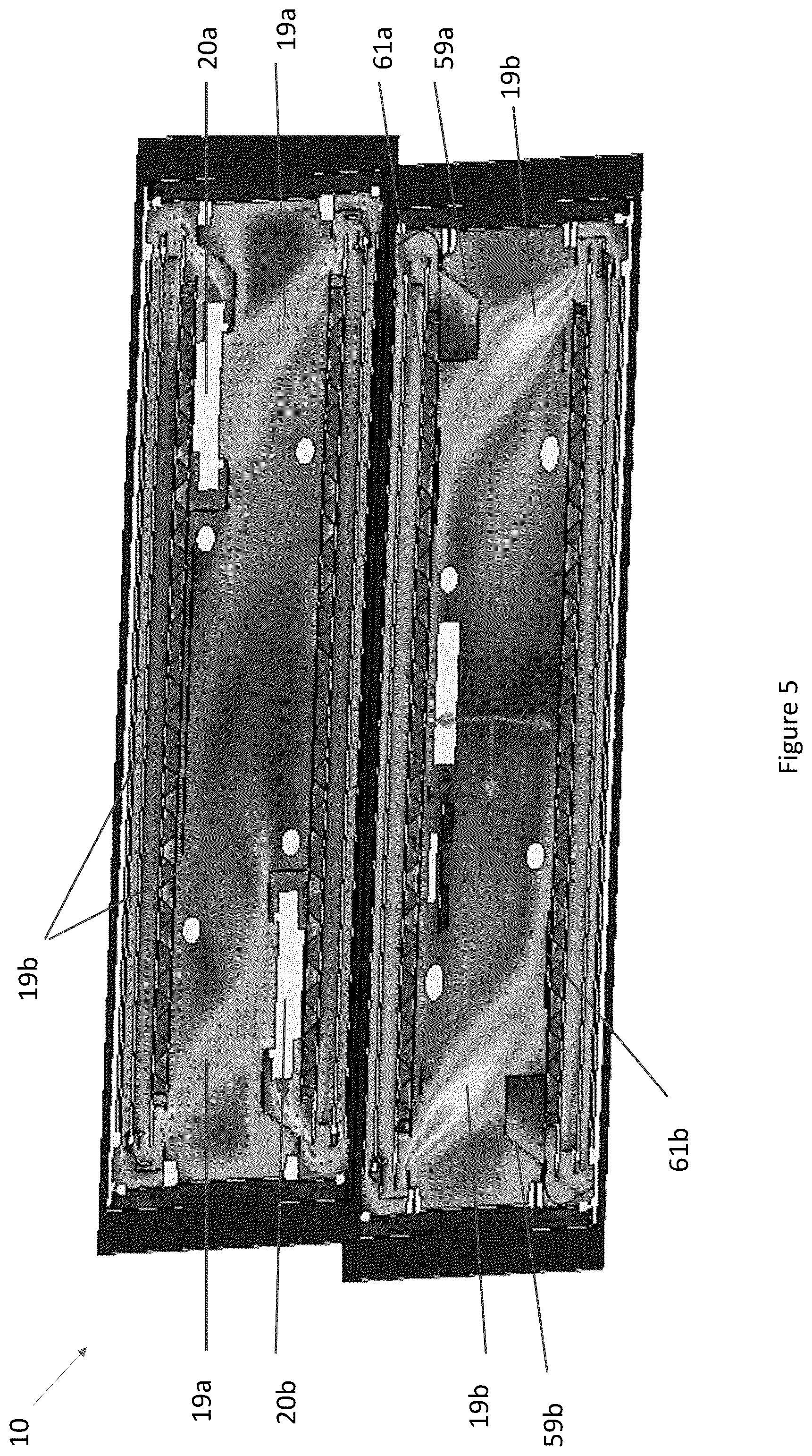 Patent US12317461 Figure 5 – Fan unit for providing improved airflow within display assemblies