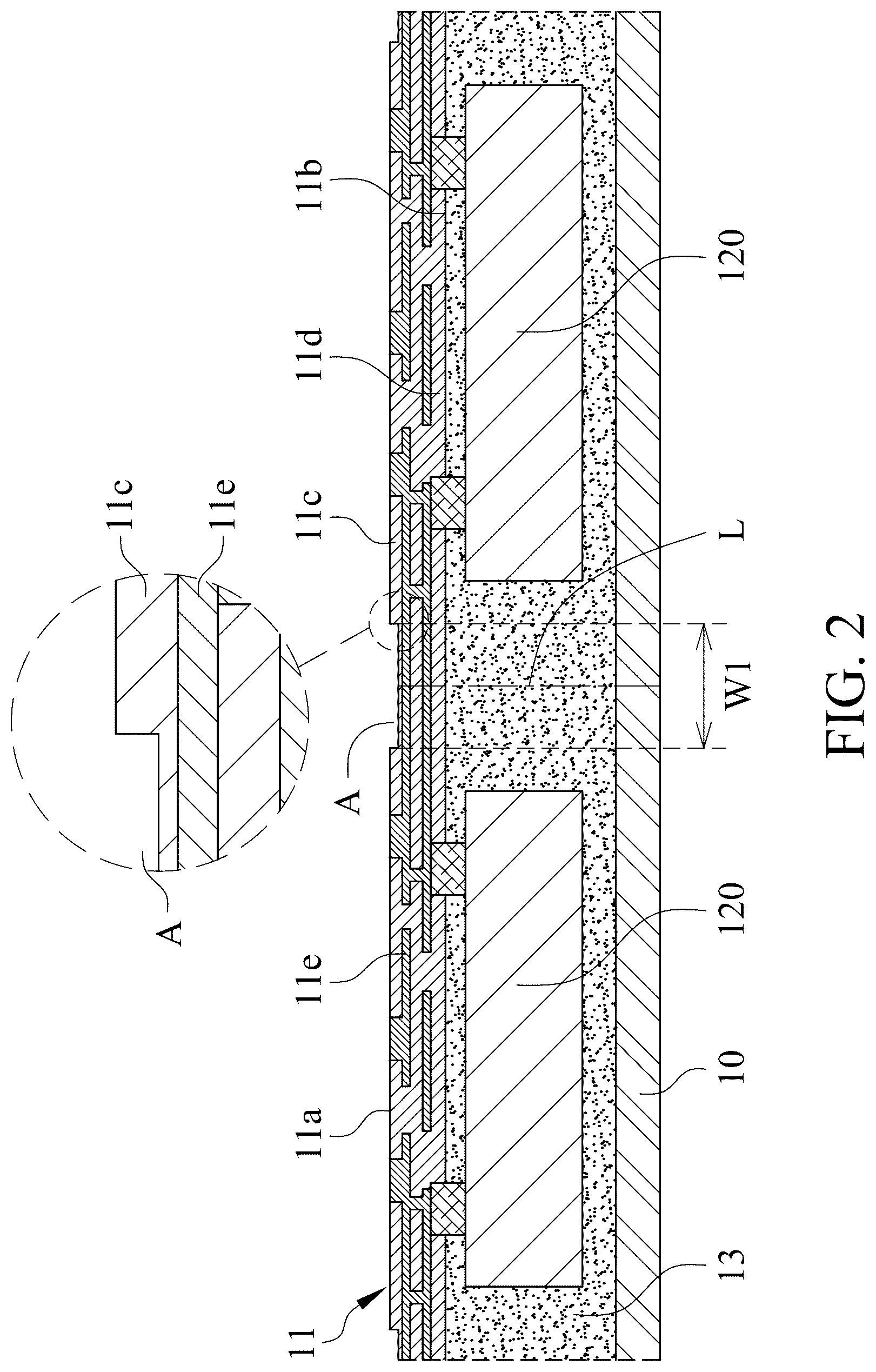 Patent US12317462 Figure 2 – Electronic package and method of manufacturing the same