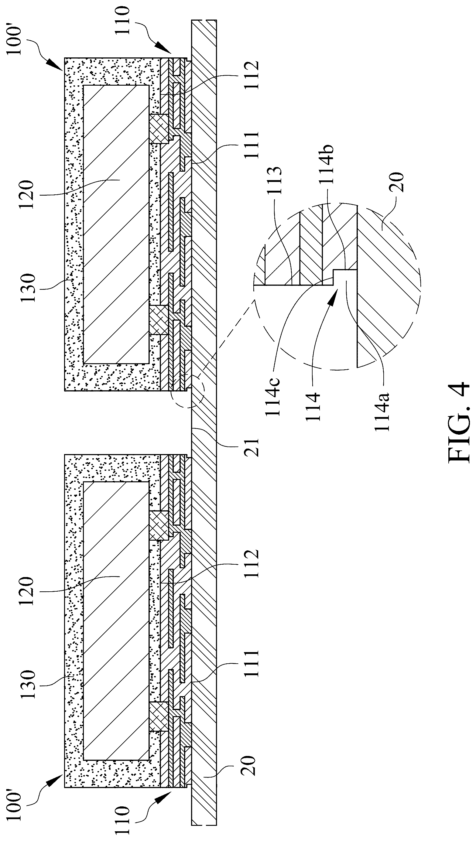 Patent US12317462 Figure 4 – Electronic package and method of manufacturing the same
