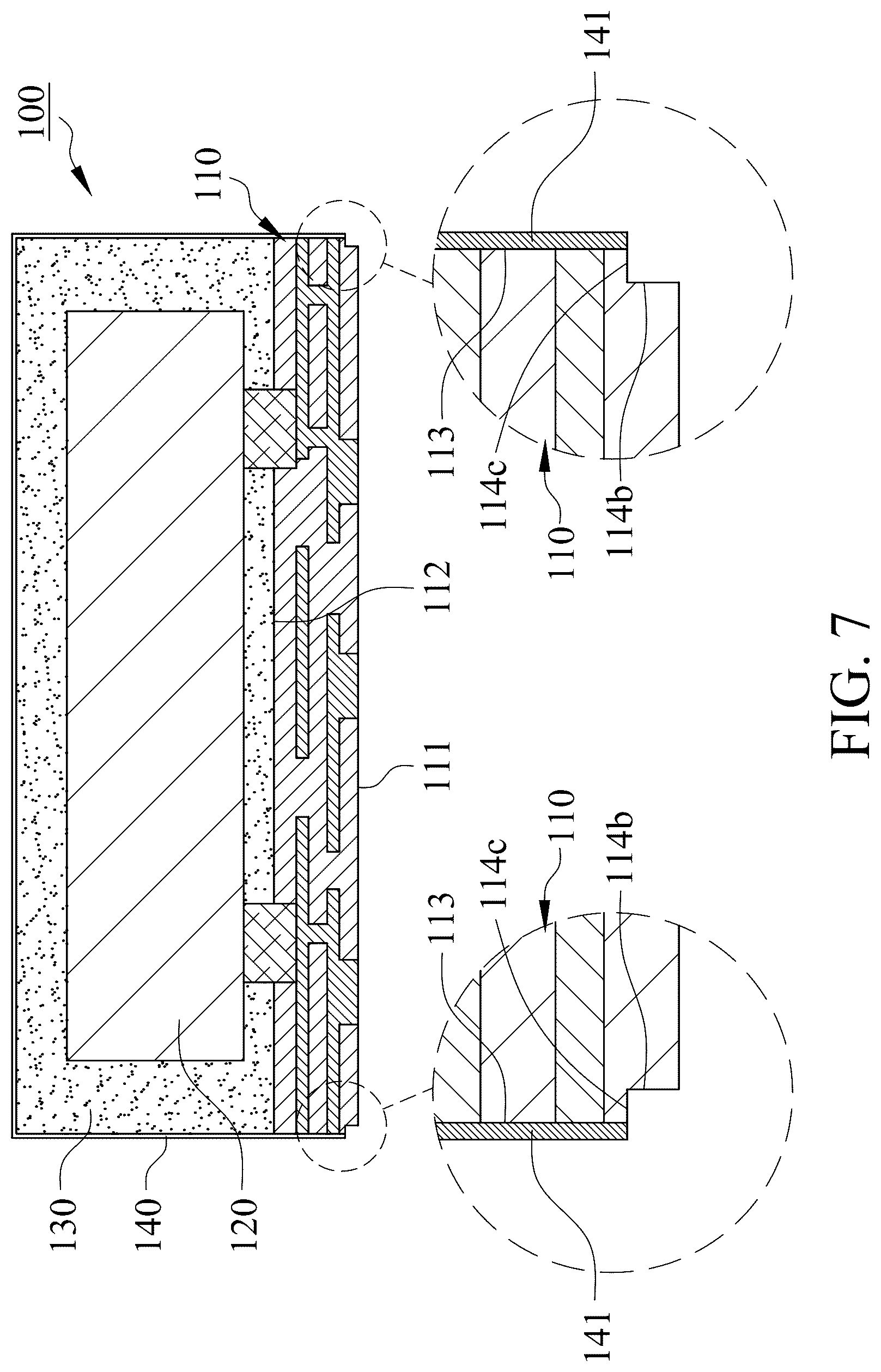 Patent US12317462 Figure 7 – Electronic package and method of manufacturing the same