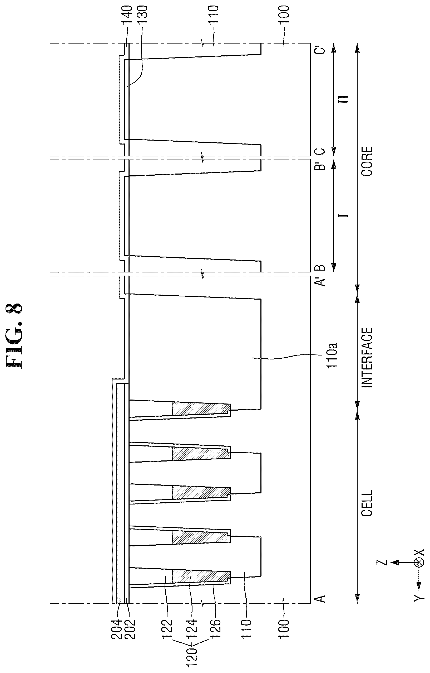 Patent US12317467 Figure 10 – Semiconductor device comprising work function metal pattern in boundary region and method for fabricating the same