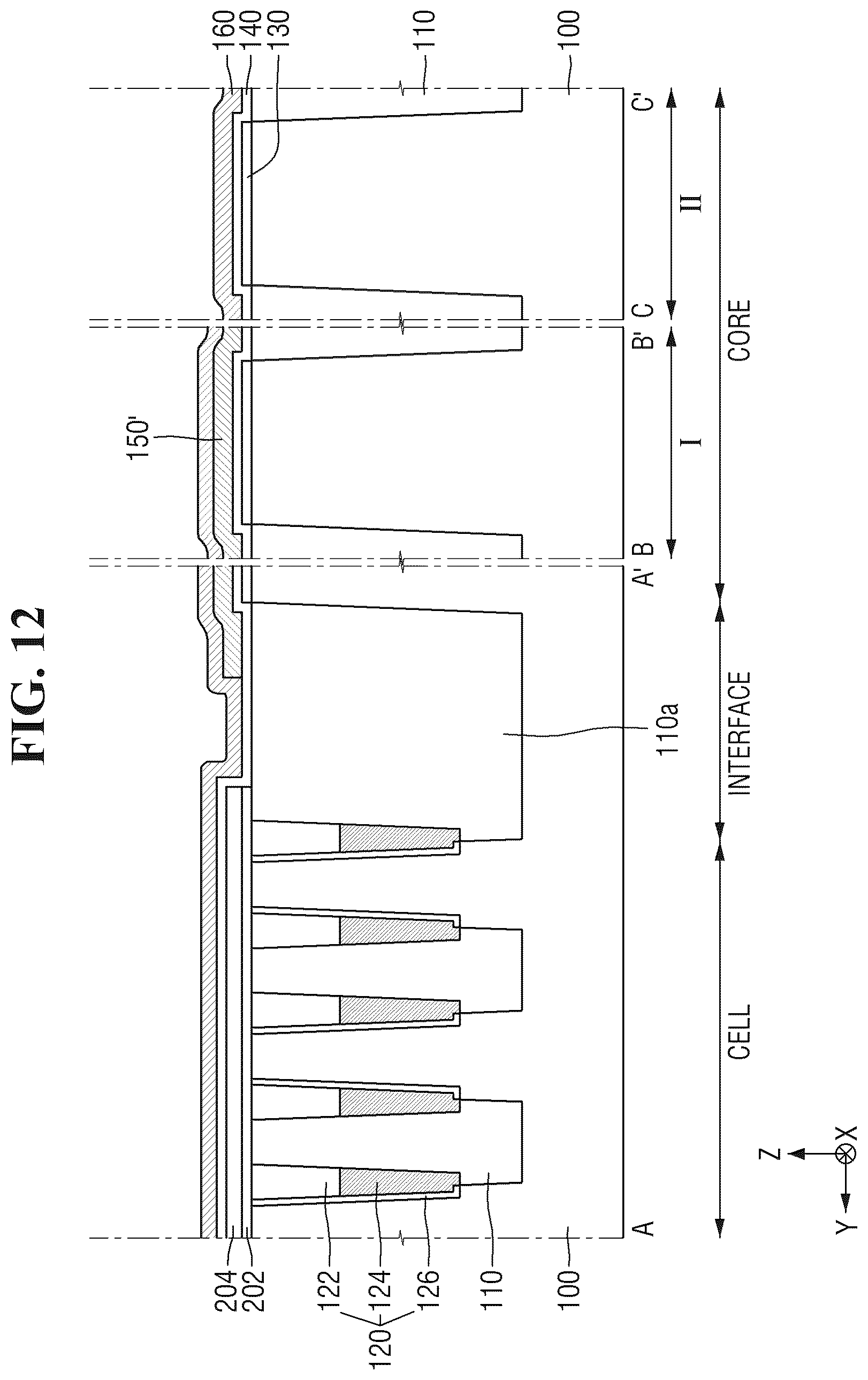 Patent US12317467 Figure 14 – Semiconductor device comprising work function metal pattern in boundary region and method for fabricating the same