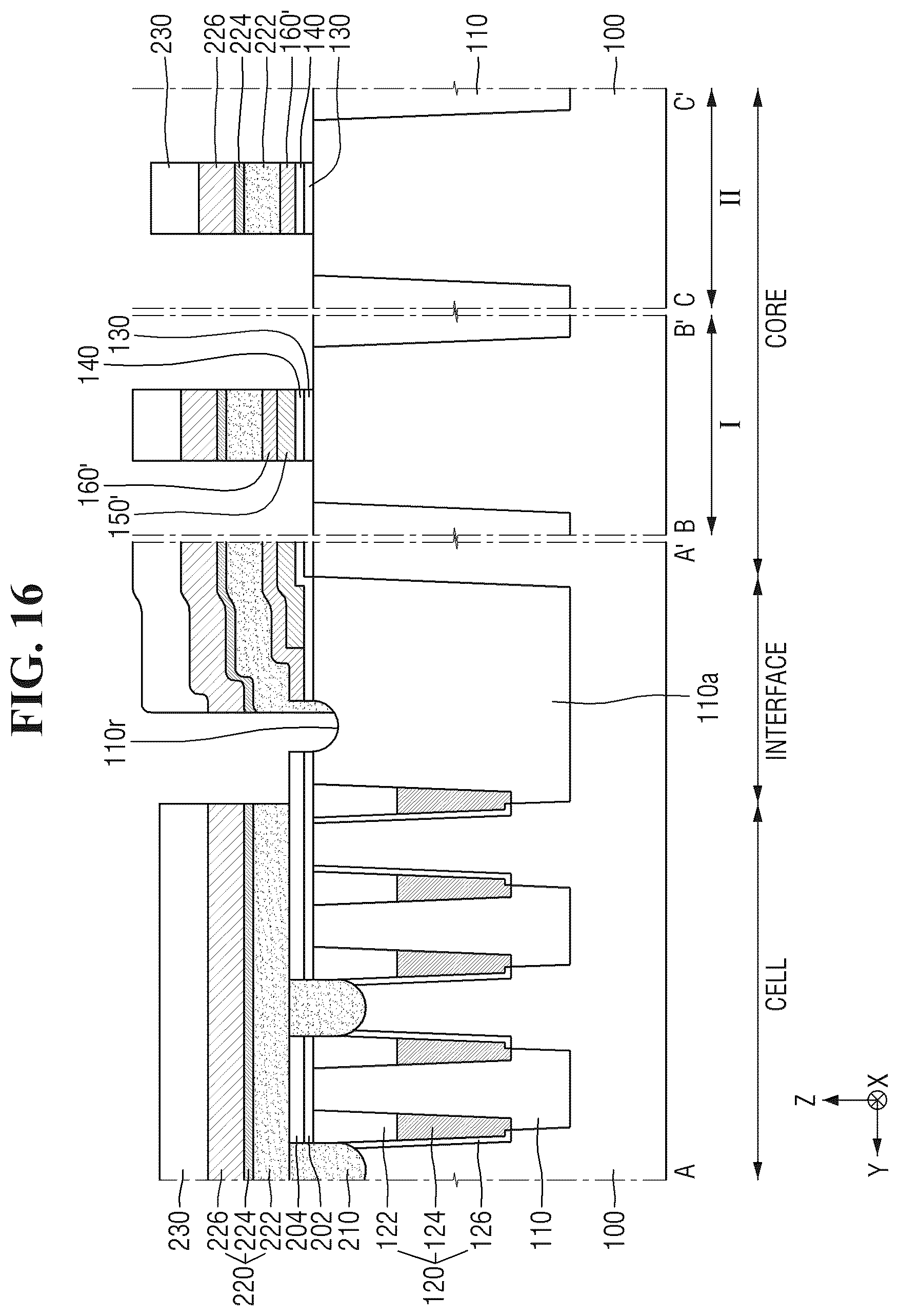 Patent US12317467 Figure 18 – Semiconductor device comprising work function metal pattern in boundary region and method for fabricating the same