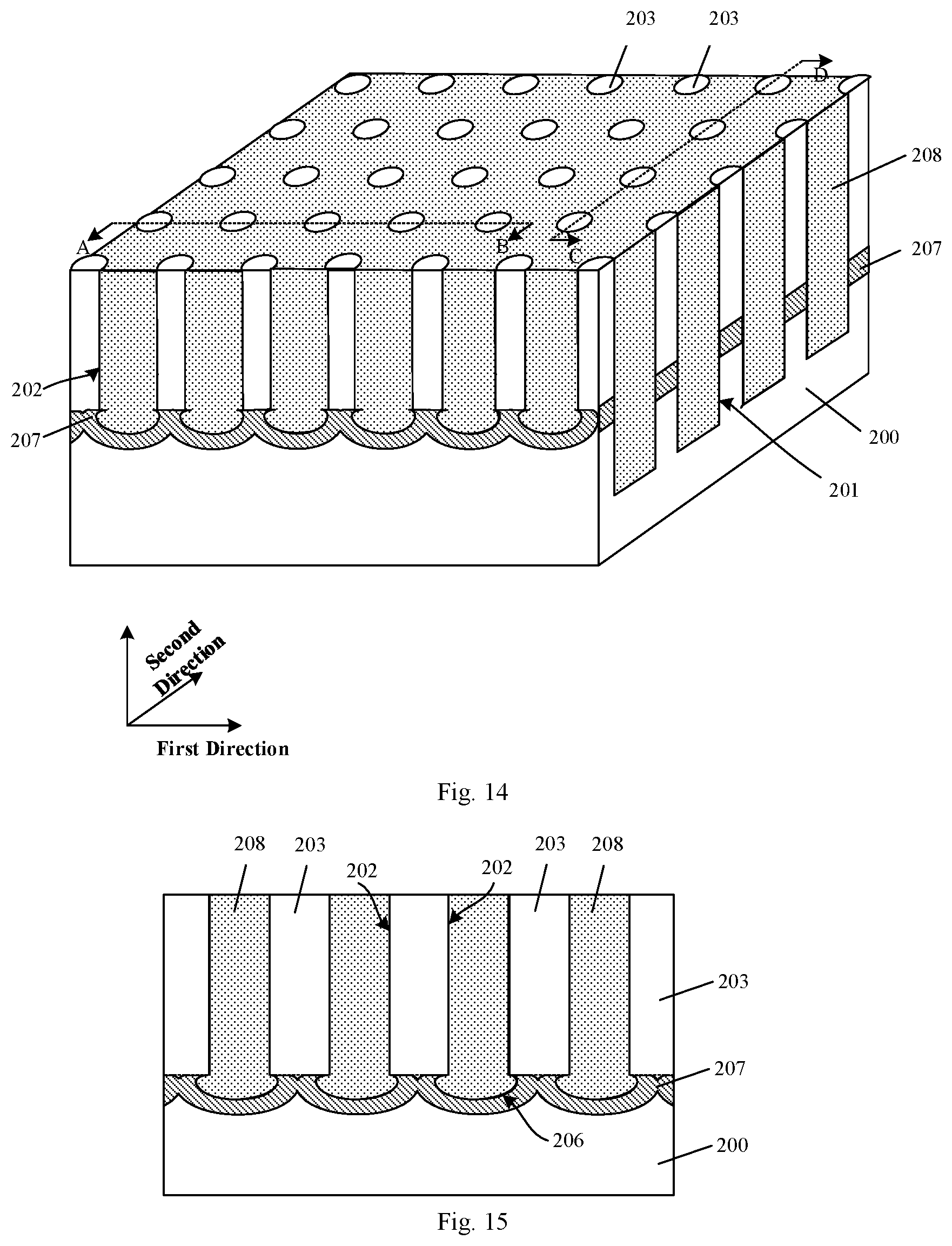 Patent US12317473 Figure 6 – Semiconductor device having plurality of trenches with different depth