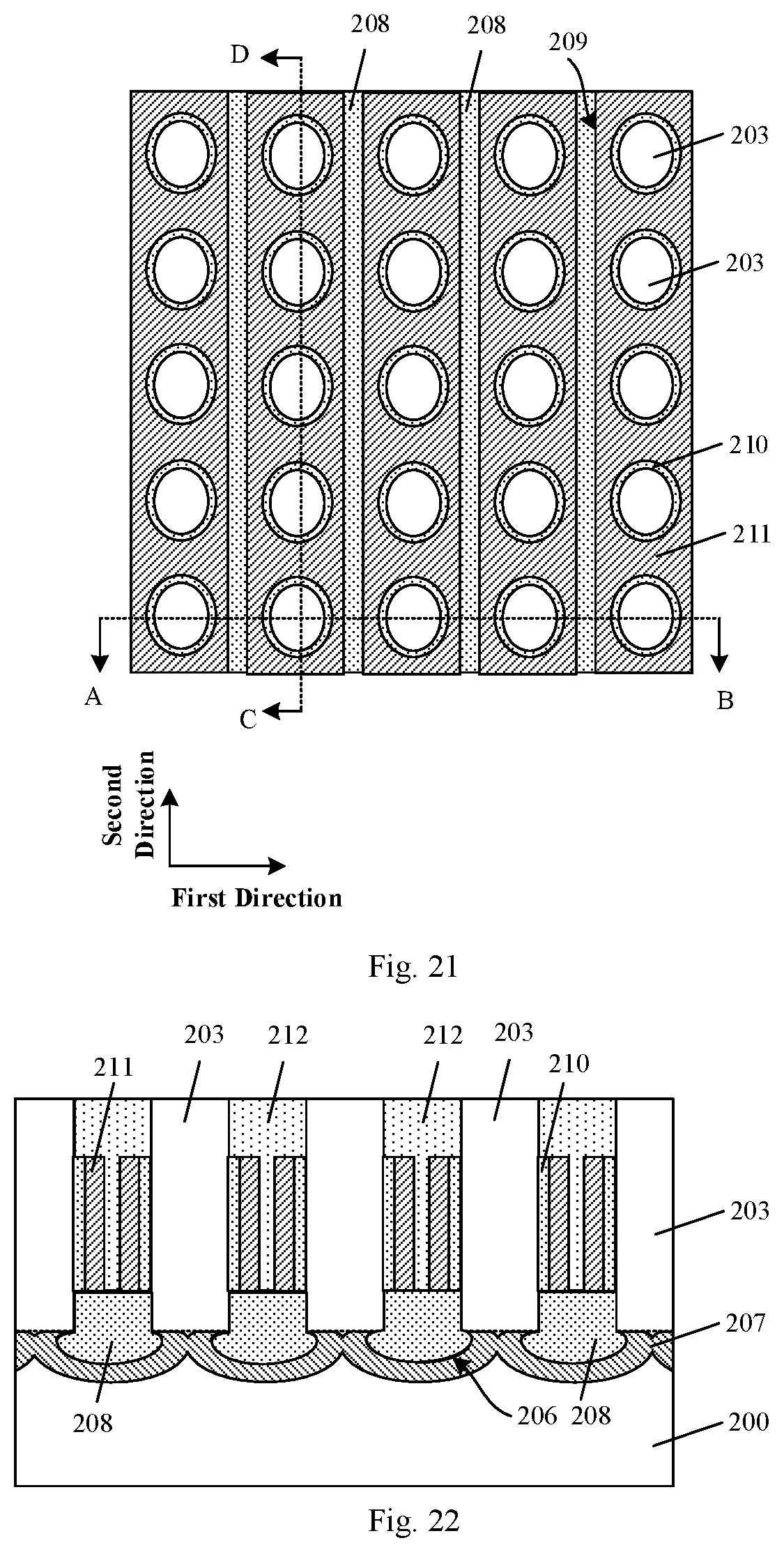 Patent US12317473 Figure 9 – Semiconductor device having plurality of trenches with different depth