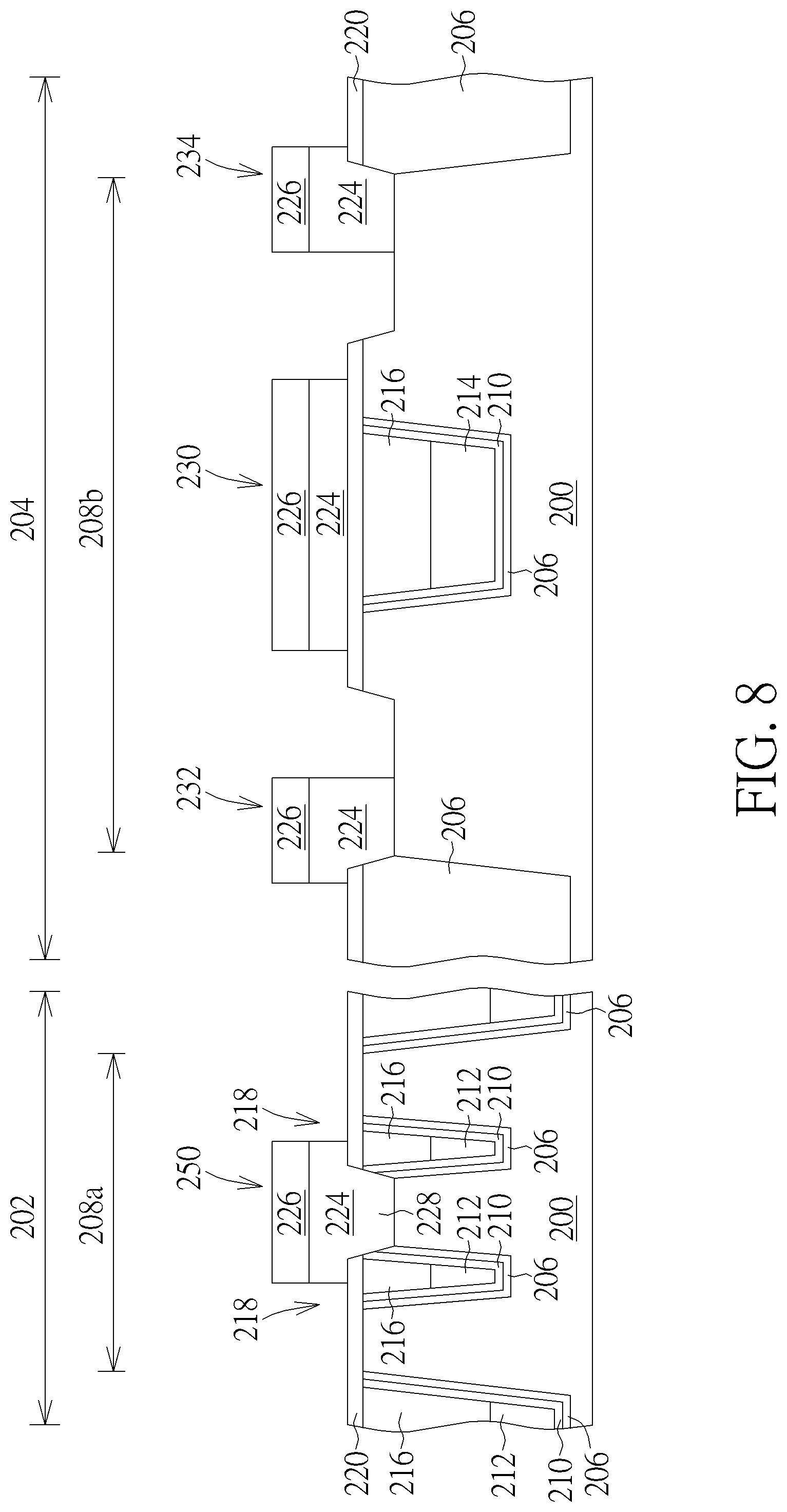 Patent US12317474 Figure 8 – Method for forming memory device with buried gate in peripheral circuit region