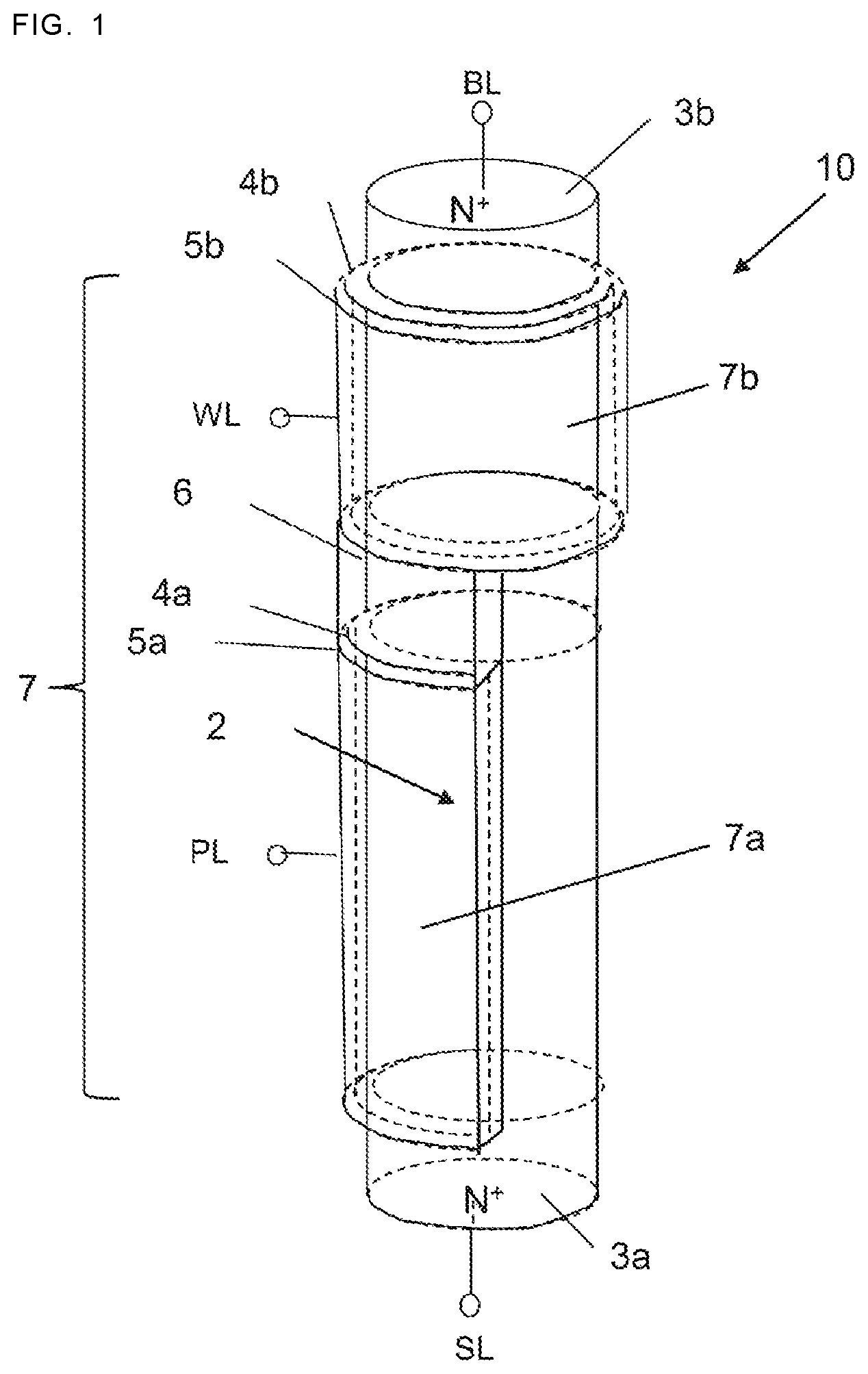 Patent US12317475 Figure 1 – Semiconductor element memory device