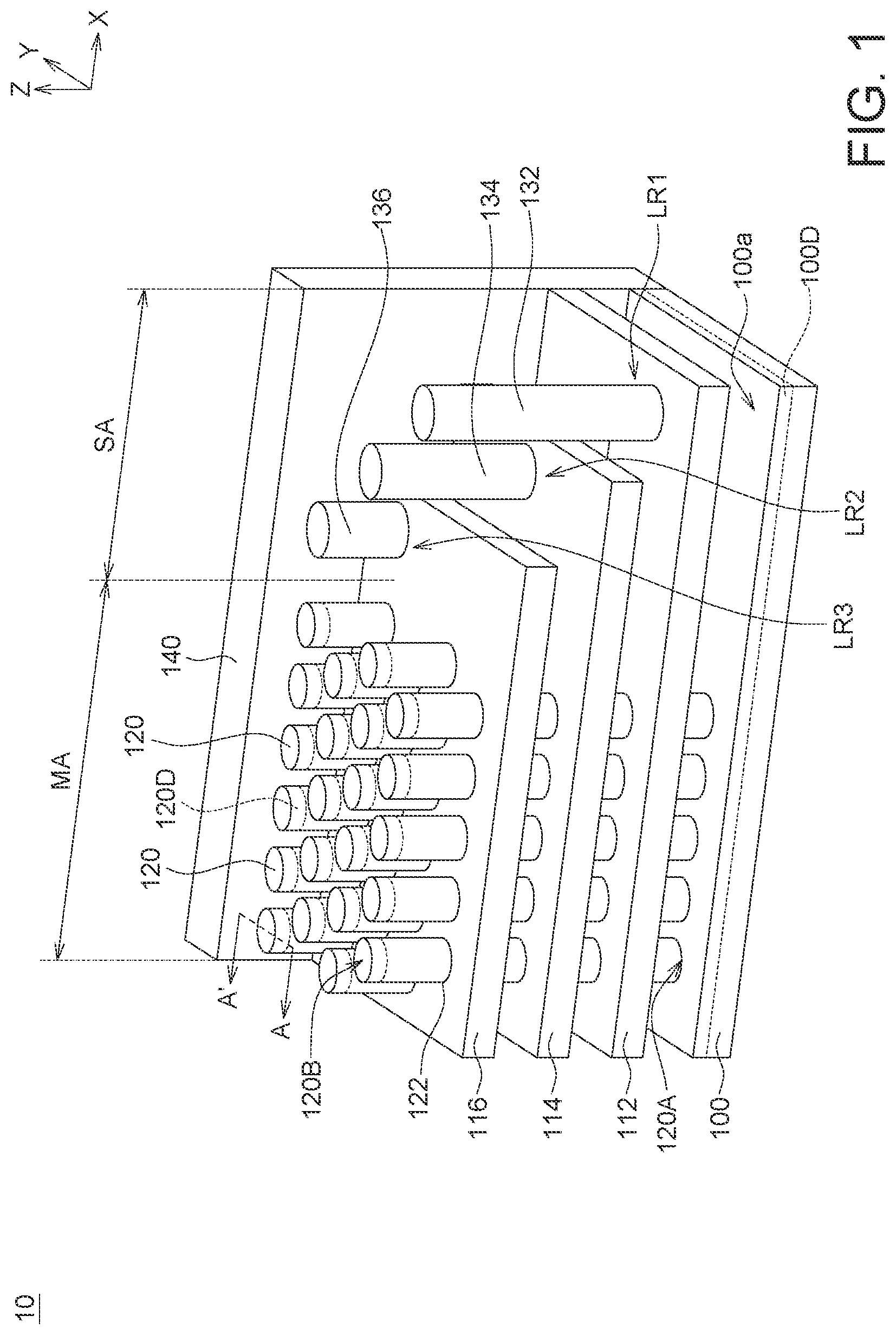 Patent US12317476 Figure 1 – Memory structure