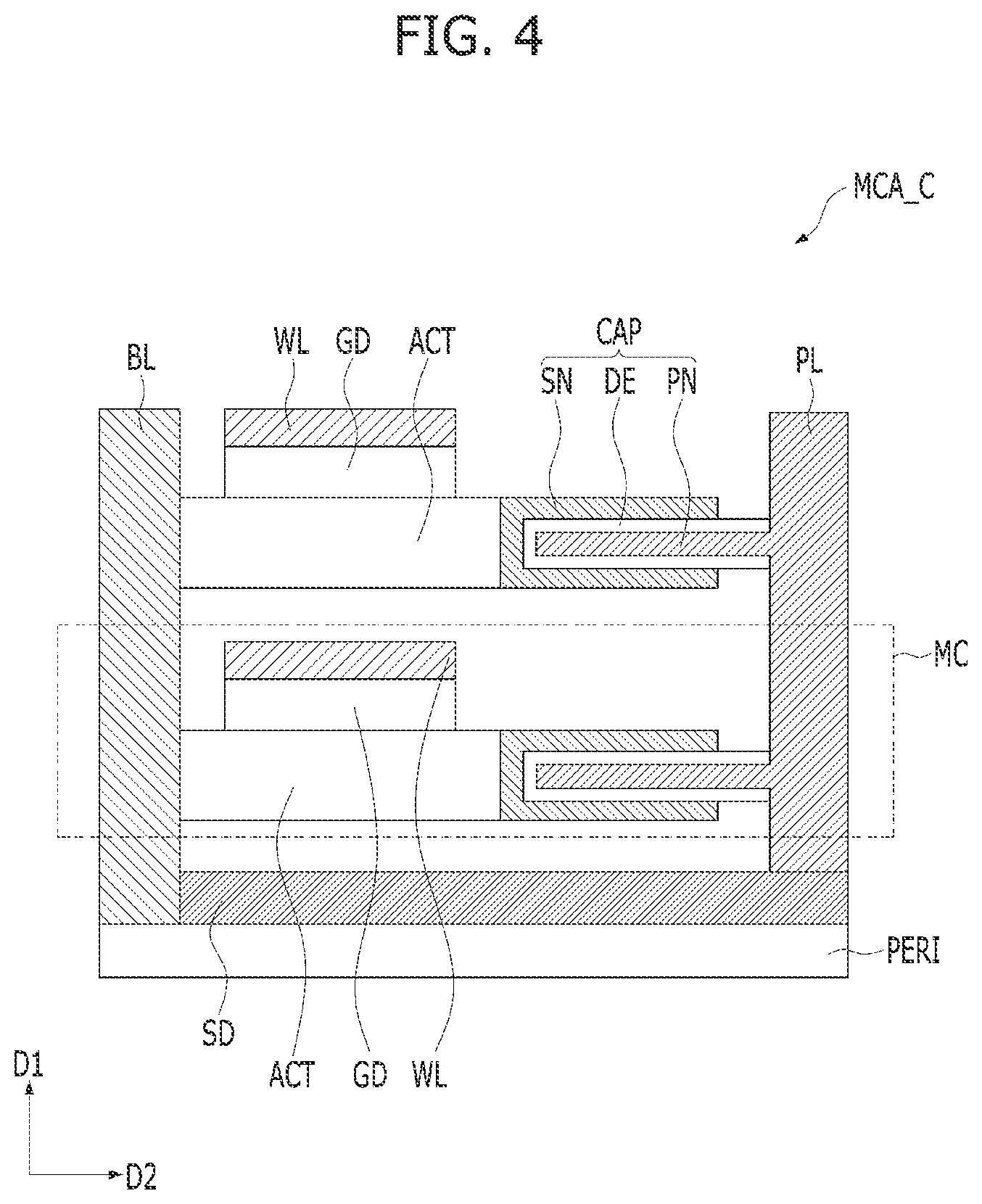 Patent US12317480 Figure 4 – Semiconductor device and method for fabricating the same