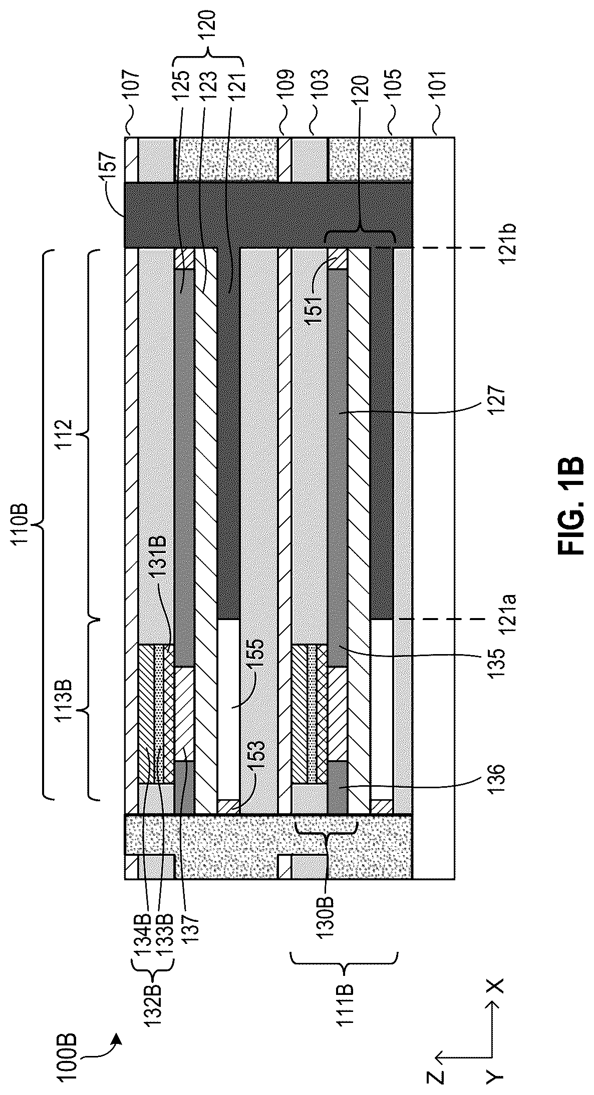 Patent US12317481 Figure 2 – 3D memory with cell stacking using an in-situ capacitor stack